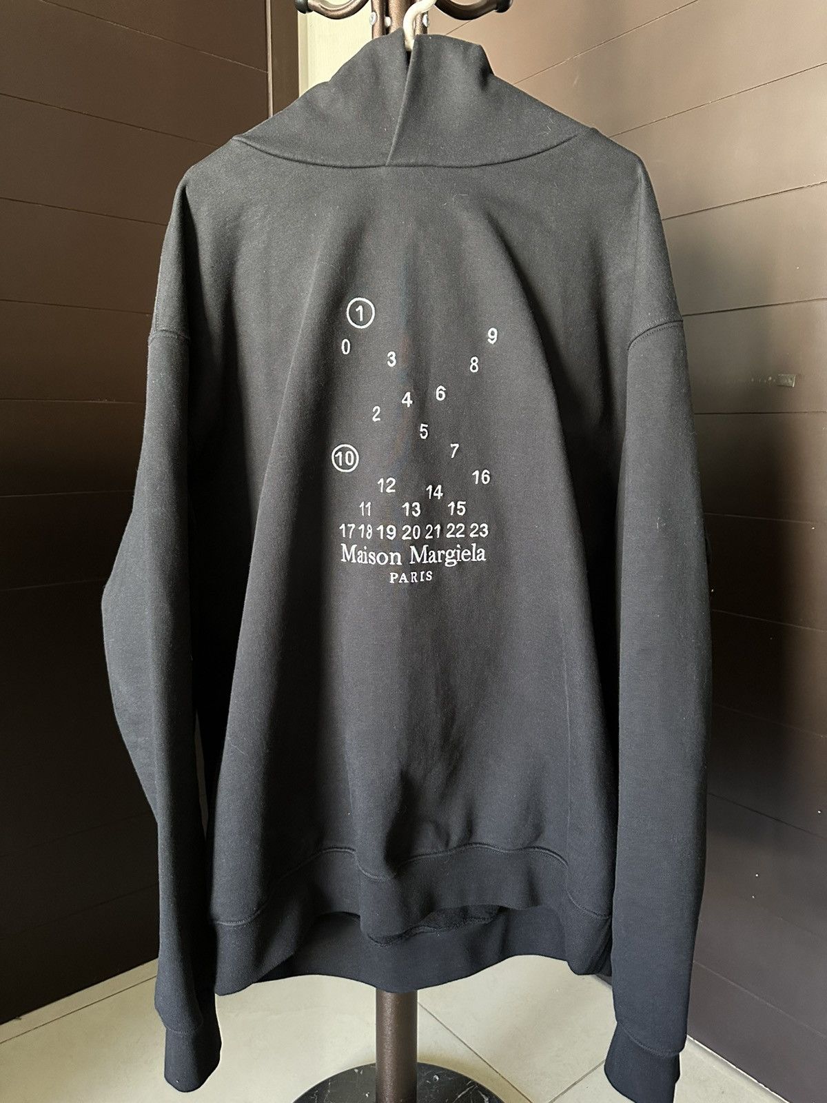 トップス Maison Mariela 1 con hoodie Embroidered Logo Hoodie | Maison Margiela