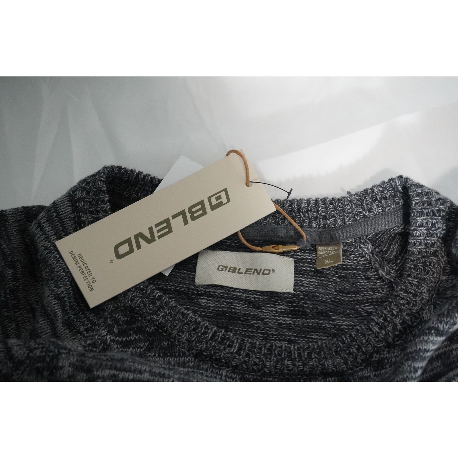 Blends Blend BHBenjamin Crew Knit Sweater –Gray Marl –Men’s XL –NWT Size US XL / EU 56 / 4 - 4 Thumbnail