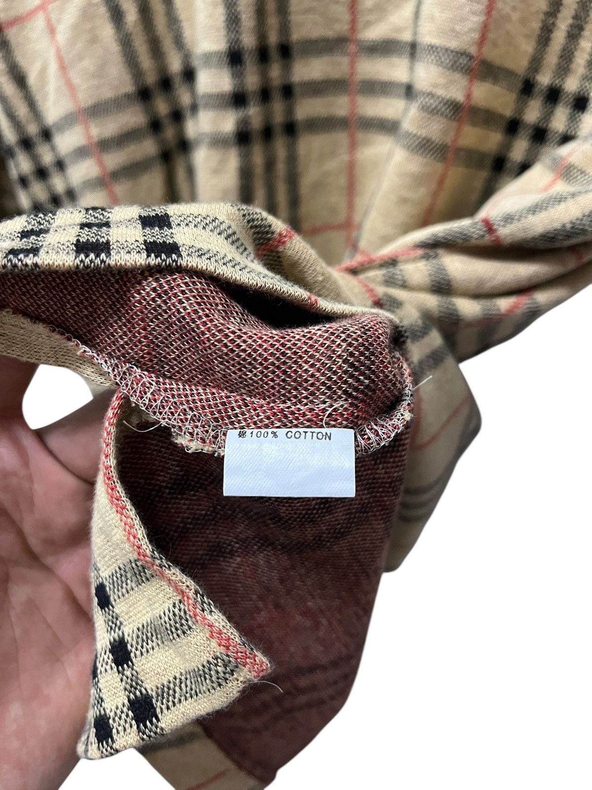 Burberry × Designer × Vintage Vintage BURBERRYS NOVA CHECK Polo Shirt Size US L / EU 52-54 / 3 - 7 Thumbnail