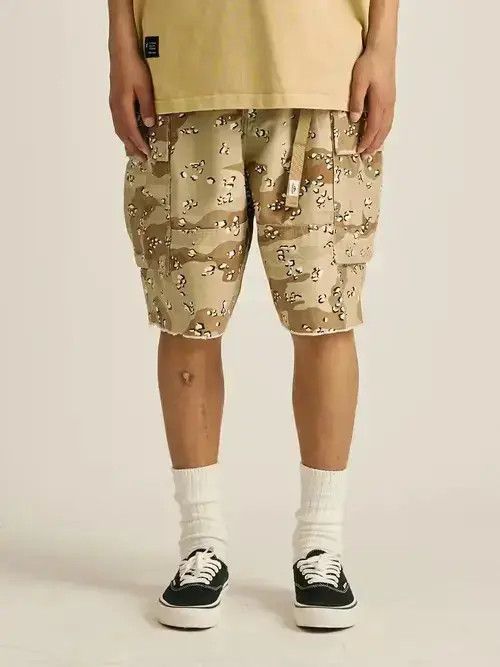 Jean camo cargo shorts Size US 30 / EU 46 - 1 Thumbnail