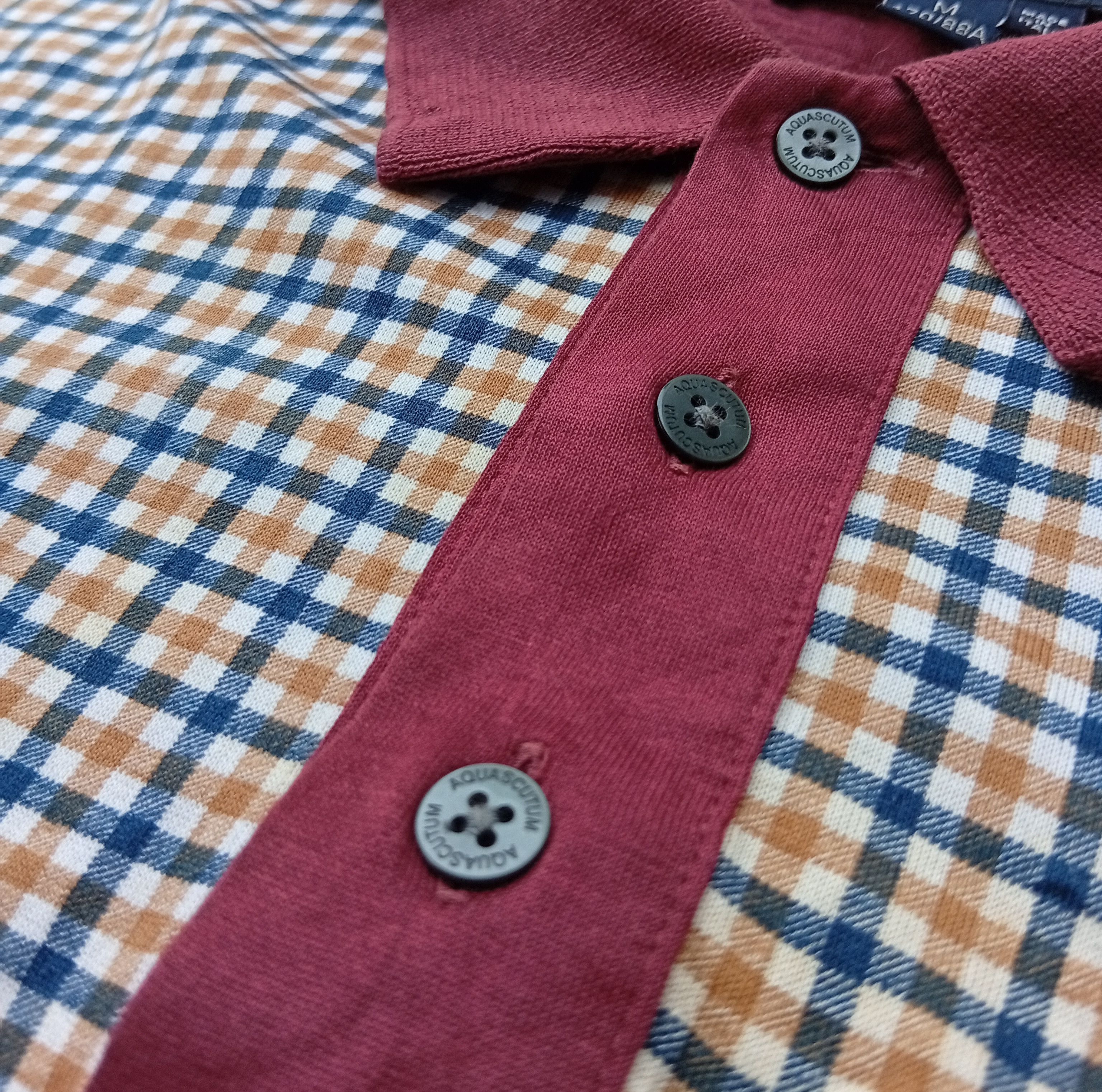 Aquascutum Dillon check poloshirt Size US M / EU 48-50 / 2 - 4 Thumbnail