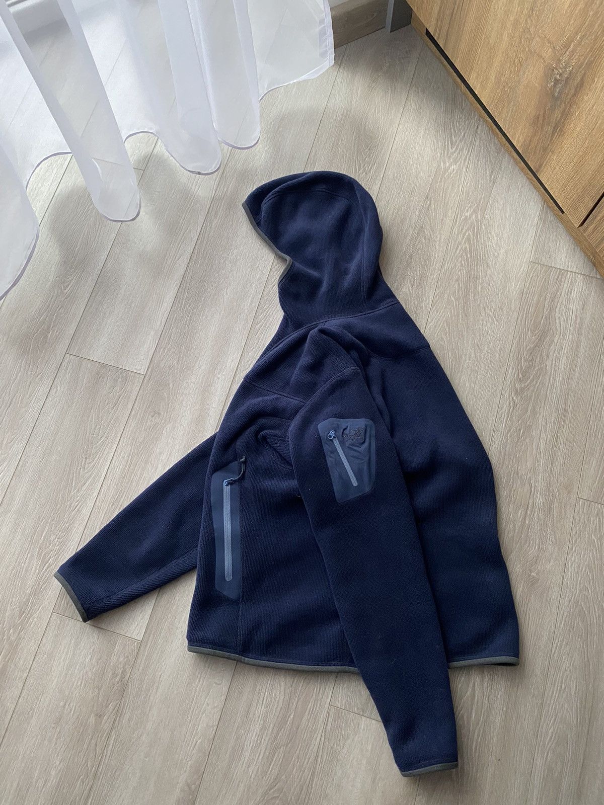 Arc'teryx × Vintage Arcteryx Polartec Women’s Zip Hoodie Blue Fleece Size L / US 10 / IT 46 - 1 Thumbnail