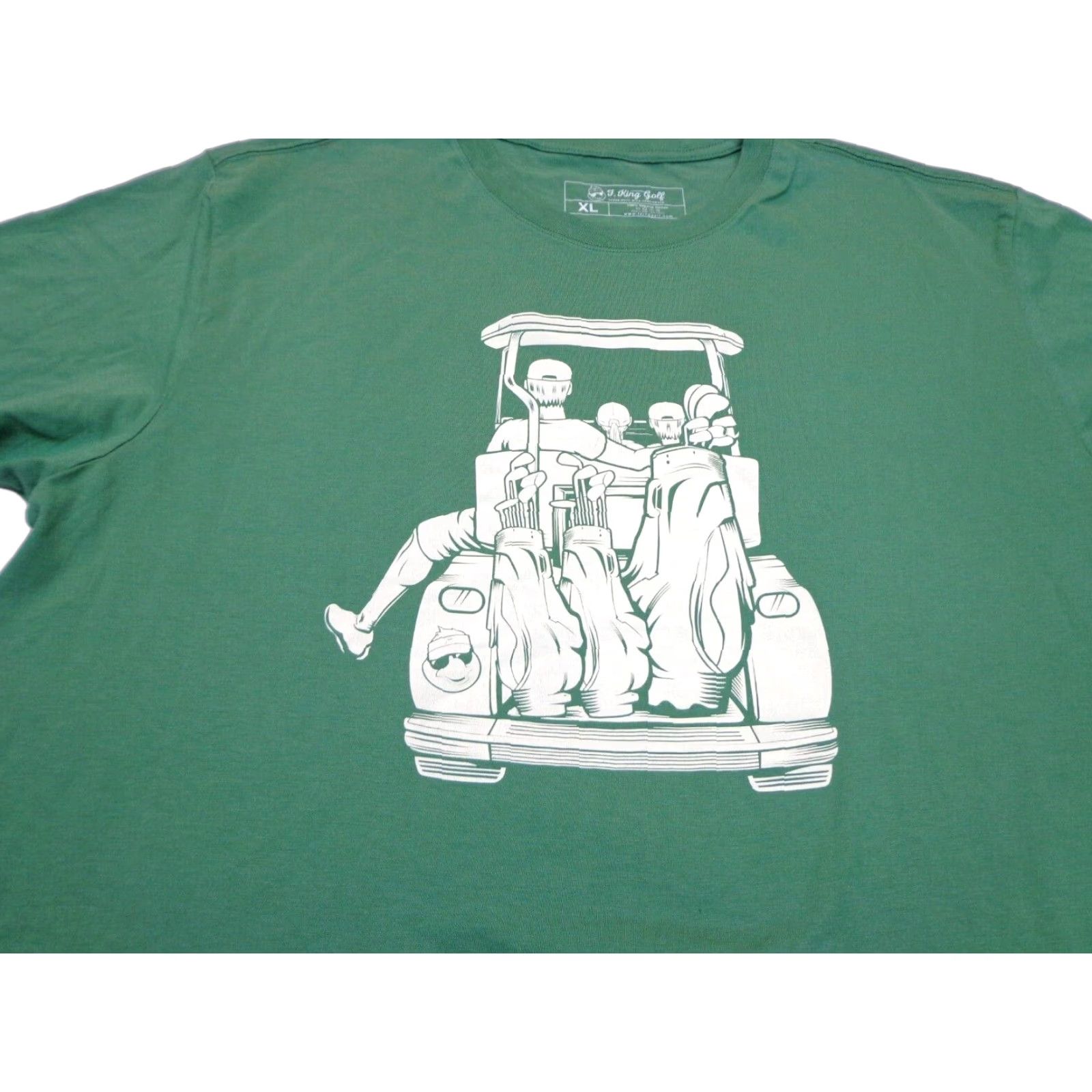 Vintage F. King Golf Shirt XL Green Tee T-Shirt Men Short Sleeve Dad & Daughter & Son Family Tee - Size XL Size US XL / EU 56 / 4 - 1 Thumbnail