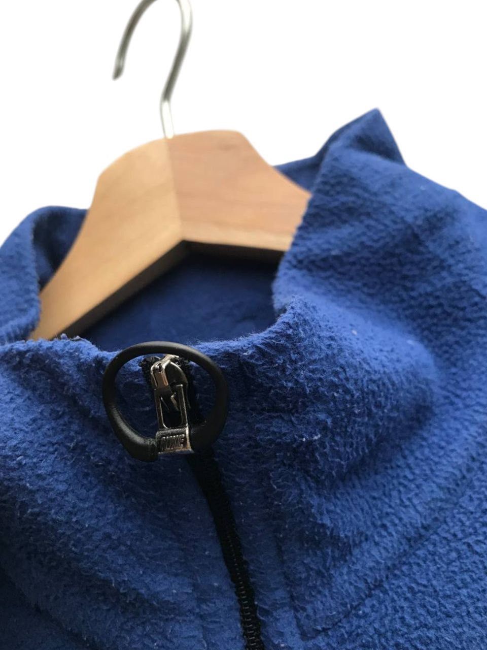 Nike × Vintage Vintage 90’s Nike Small Swoosh Half Zip Pullover Size US XL / EU 56 / 4 - 4 Thumbnail