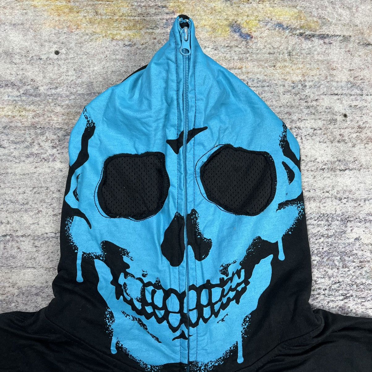 Japanese Brand Freaky massive skeleton full zip thumbhole zip hoodie Size US XL / EU 56 / 4 - 7 Thumbnail