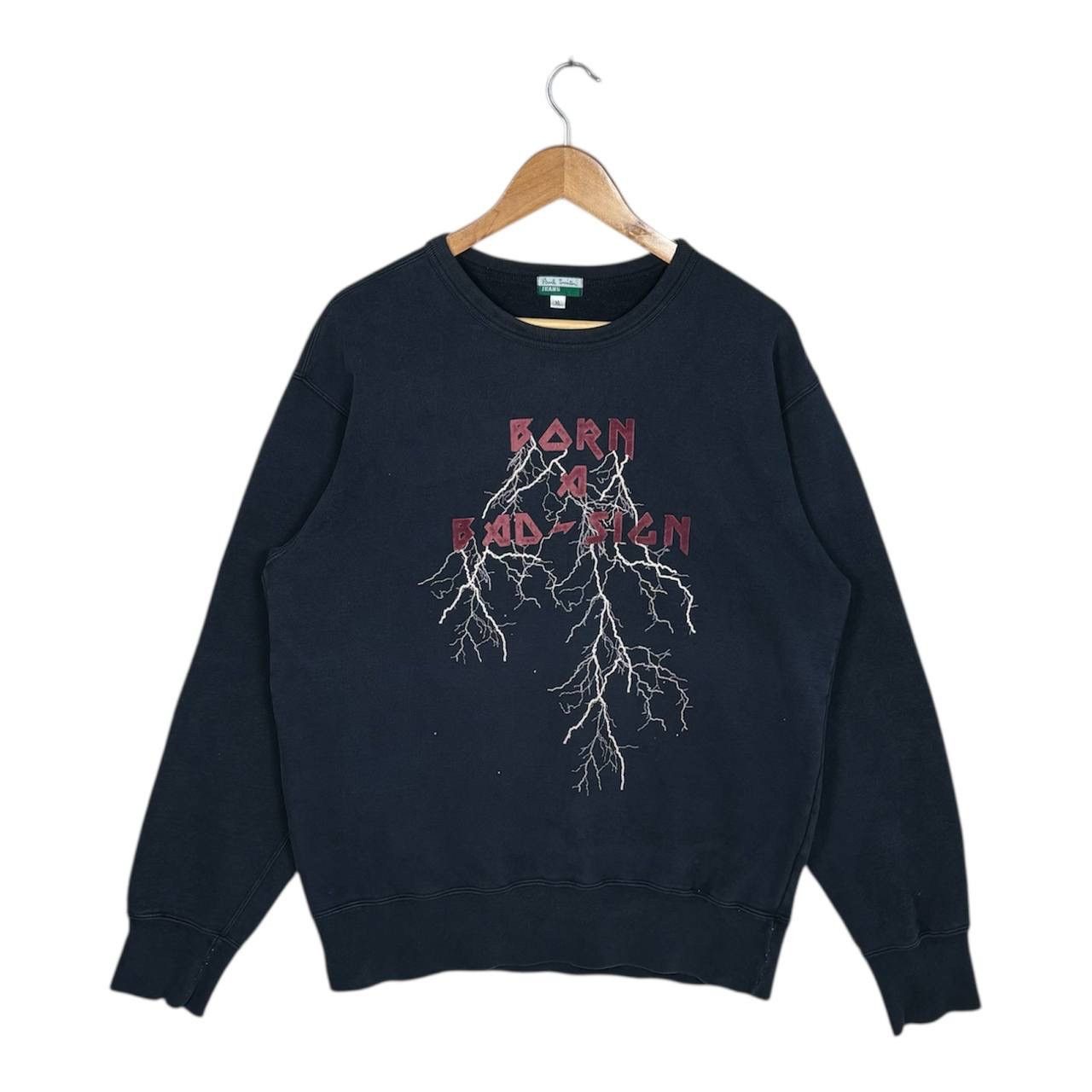 Paul Smith Paul Smith Jeans Born a Bad Sign Print Crewneck Sweatshirt Size US XL / EU 56 / 4 - 1 Thumbnail