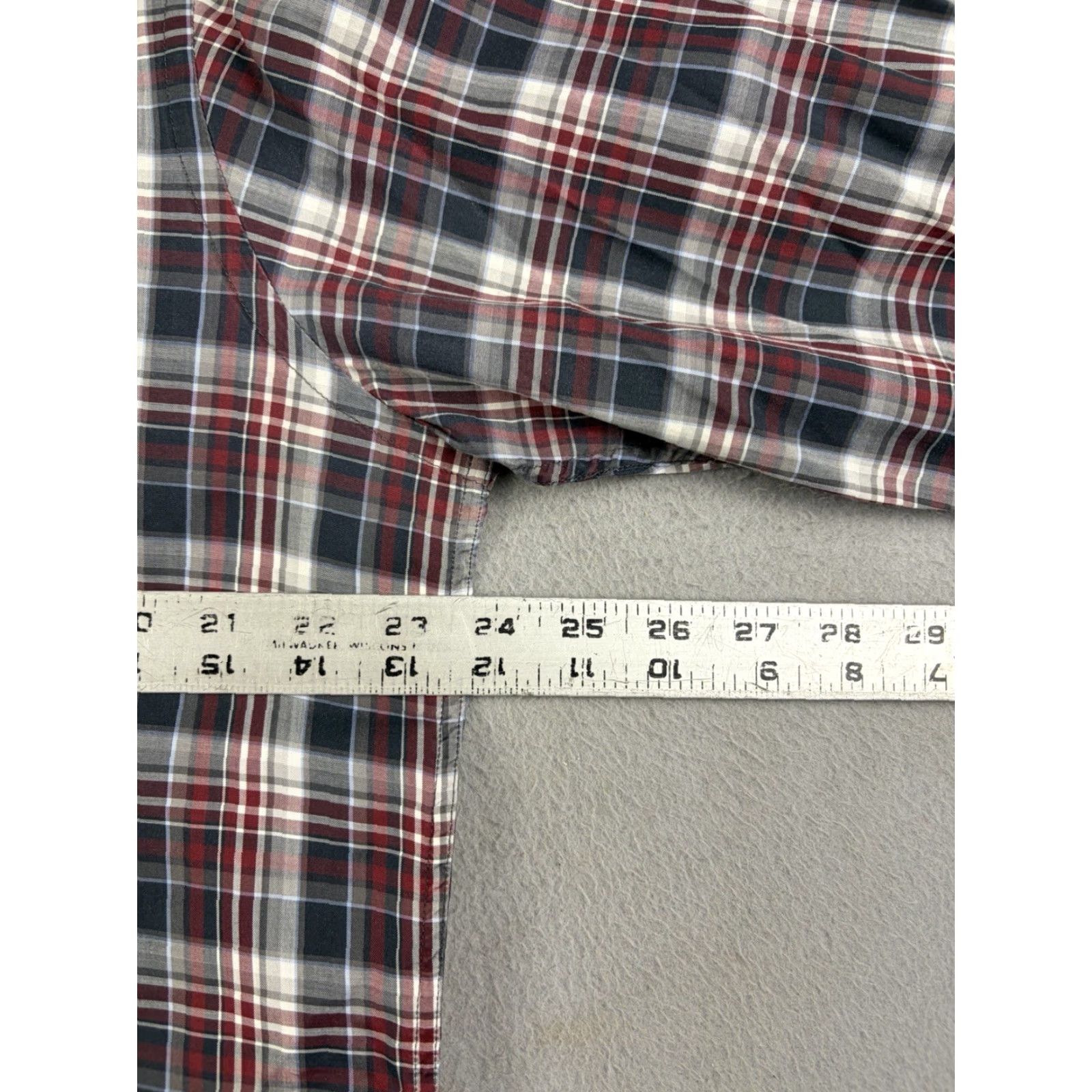 Ermenegildo Zegna Ermenegildo Zegna Shirt Mens XL Gray Plaid Long Sleeve Button-Down Casual Size US XL / EU 56 / 4 - 6 Thumbnail