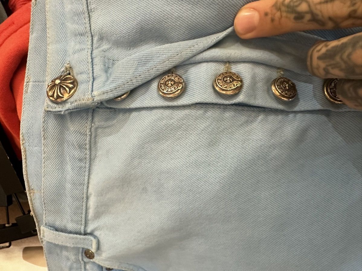 Chrome Hearts × Drake × Levi's DRAKE PERSONAL CHROME HEARTS CROSS PATCH JEANS Size US 40 / EU 56 - 13 Thumbnail