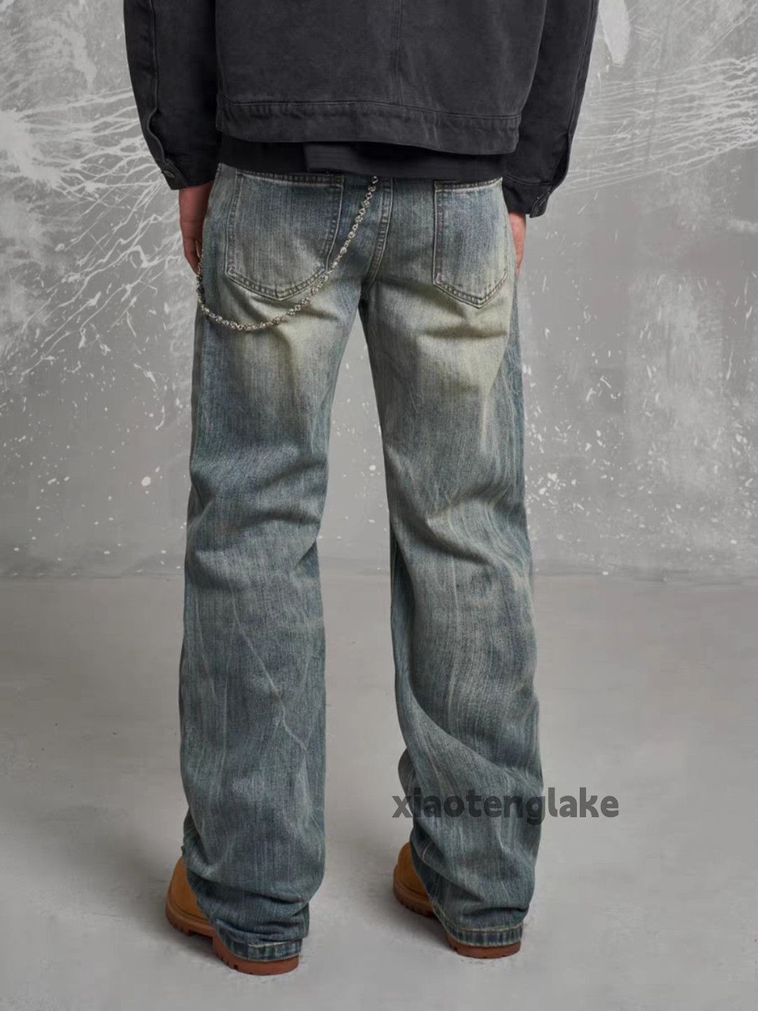 Jean × Vintage washed faded cleanfit yuppie y2k loose punk jeans Size US 28 / EU 44 - 2 Thumbnail