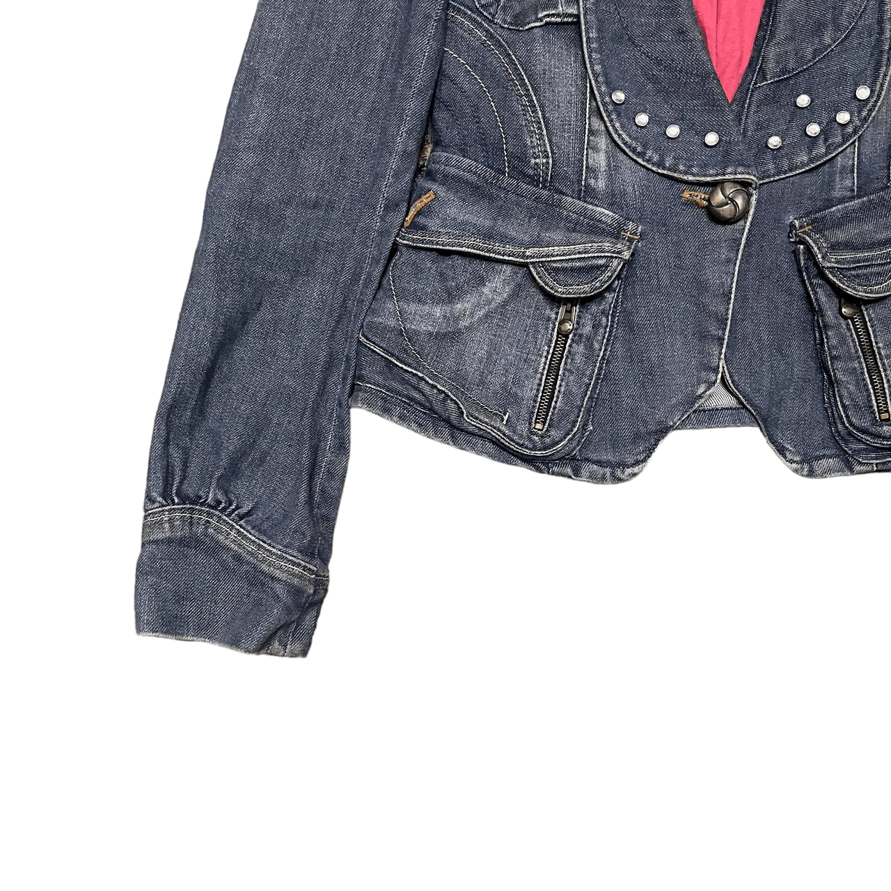 If Six Was Nine Vtg Mcginnn Denim Indigo Jacket If Six Was Nine Inspired Size XS / US 0-2 / IT 36-38 - 3 Thumbnail