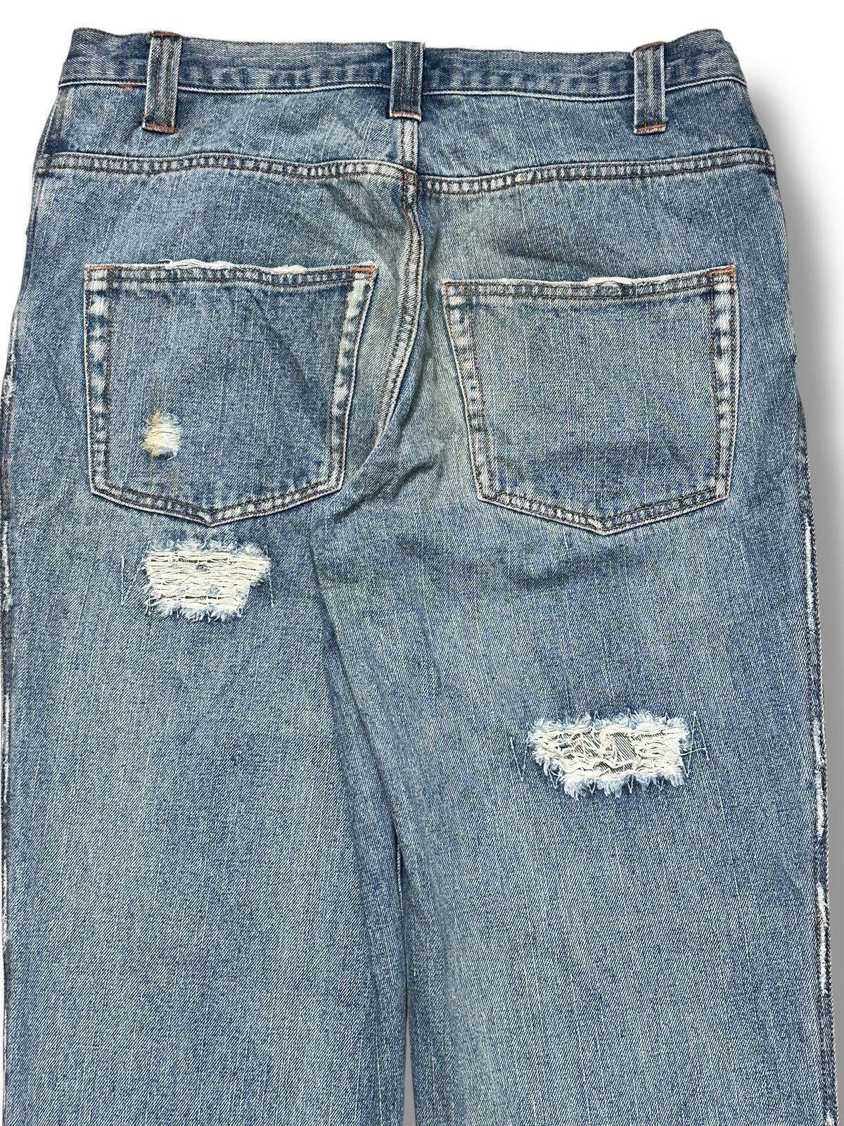 Japanese Brand Japan Jeans Distressed Straight Loose Style With Faded Wash Size US 32 / EU 48 - 6 Thumbnail