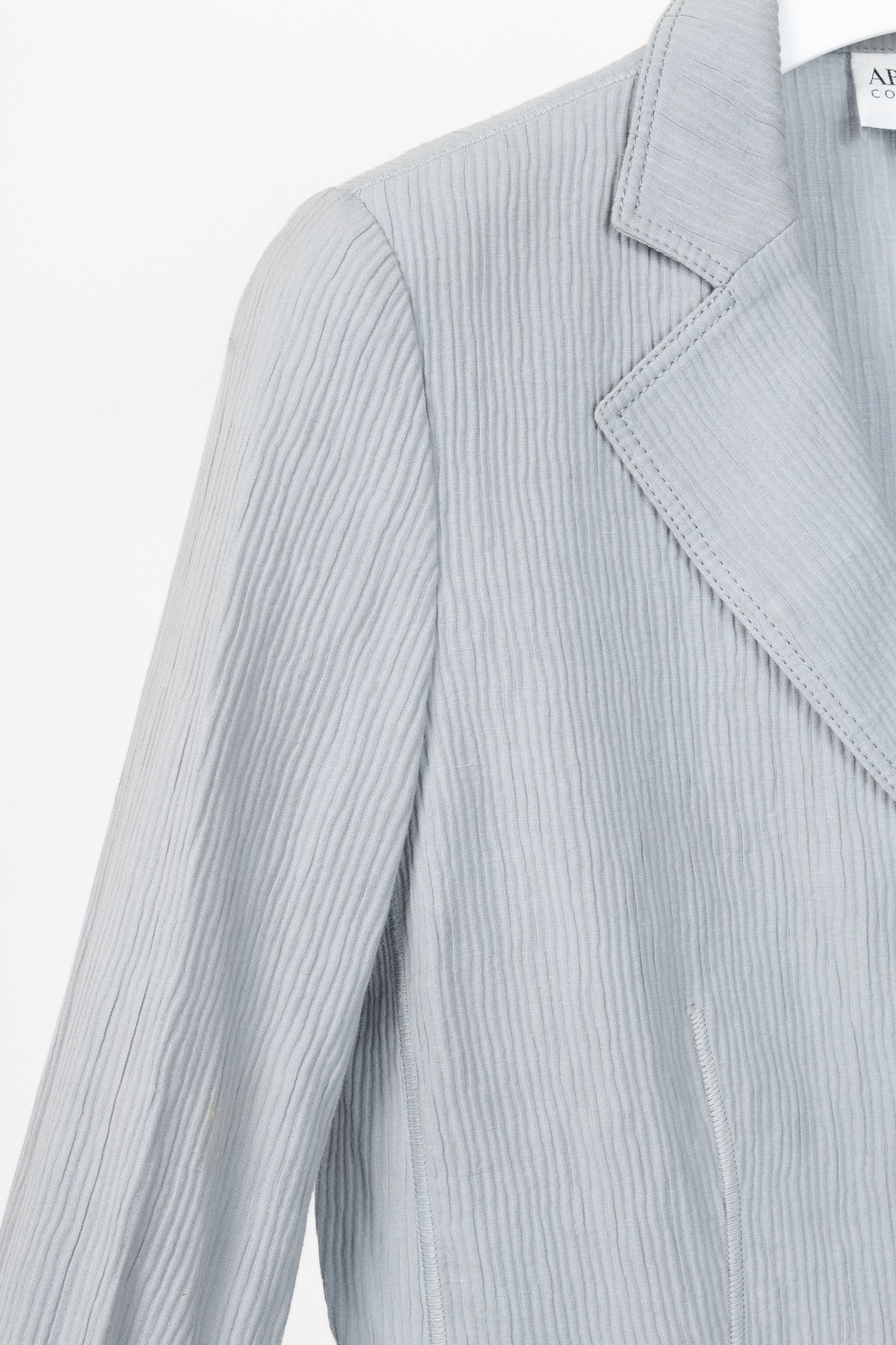 Armani Collezioni Armani Collezioni Cotton & Linen-Blend Textured Blazer Size M / US 6-8 / IT 42-44 - 5 Thumbnail
