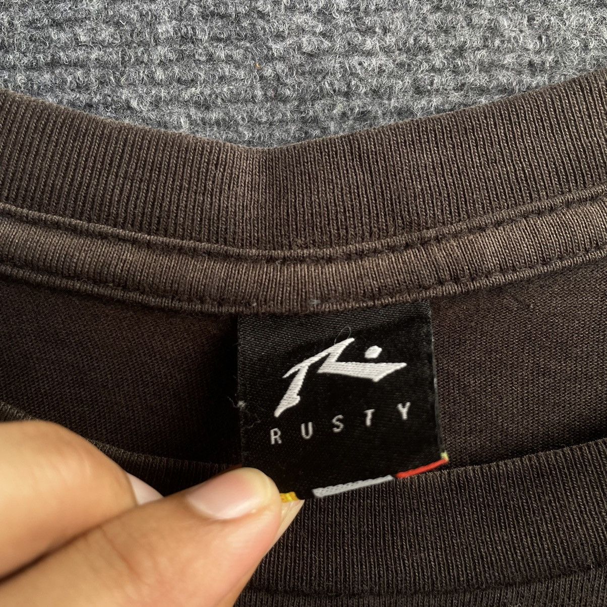 Rusty × Vintage Vintage 2000s Rusty Surf Faded Black T Shirt Size US L / EU 52-54 / 3 - 3 Thumbnail