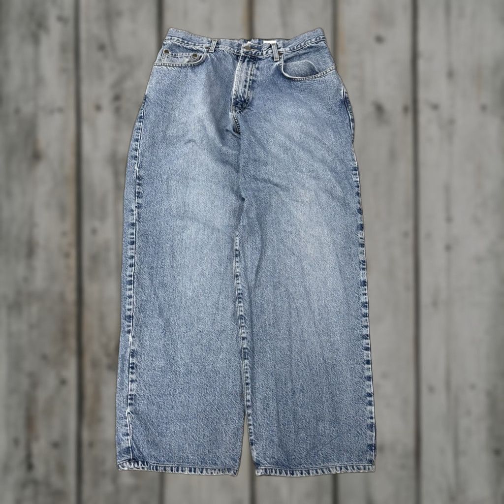 VTG Lucky Brand Jeans Mens 36x32 Denim Baggy Relaxed 90s Grunge Bootcut 5-Pocket USA Blue Jeans
