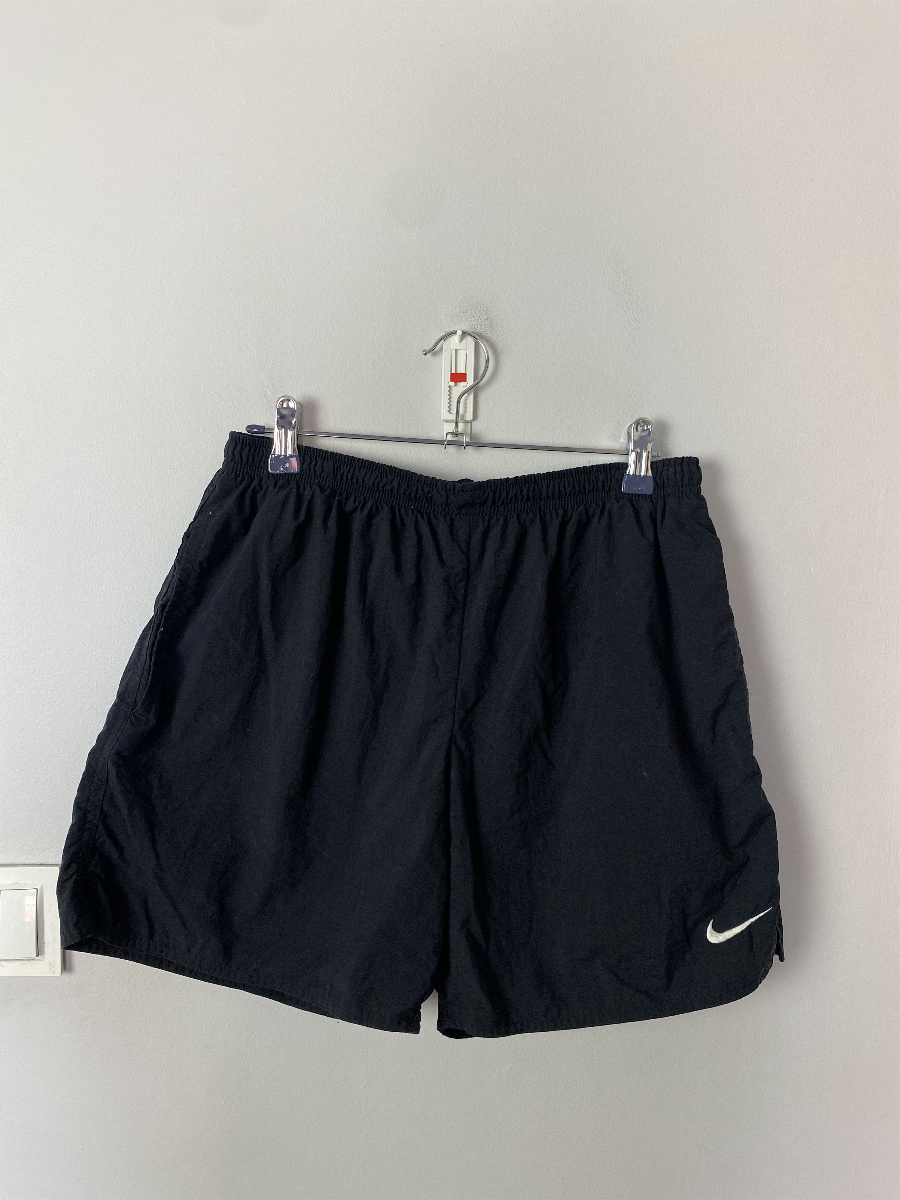 Nike × Vintage Nike vintage 90s shorts big back logo swoosh Size US 28 / EU 44 - 2 Thumbnail