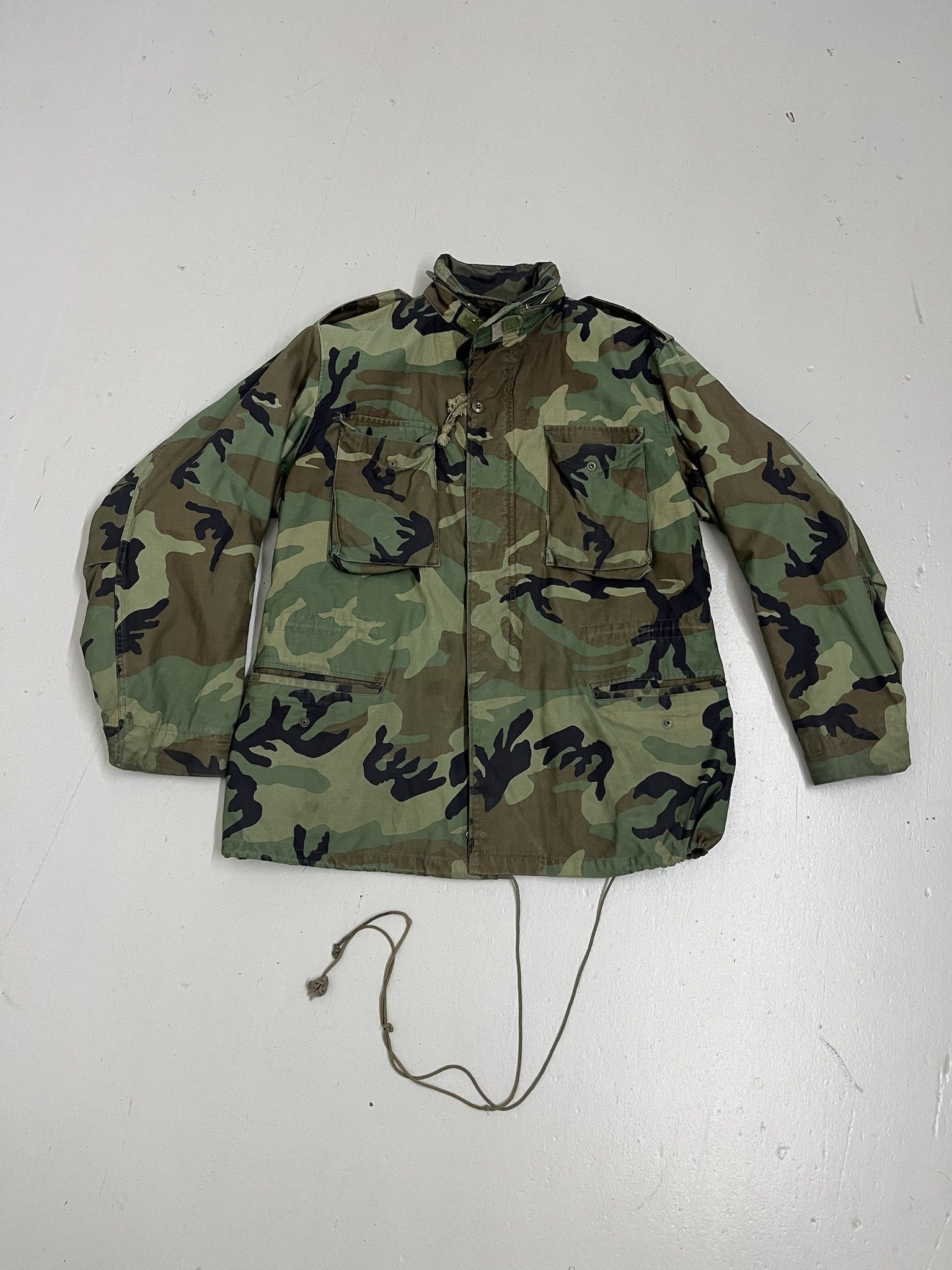 Vintage Vintage Military M-65 Woodland Camo Field Jaccket Size Large Regular Size US L / EU 52-54 / 3 - 1 Thumbnail