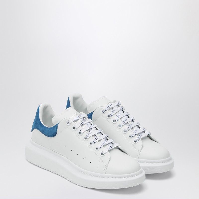 Alexander McQueen Alexander Mcqueen White/Blue Oversize Sneakers Size US 11.5 / EU 44-45 - 1 Thumbnail
