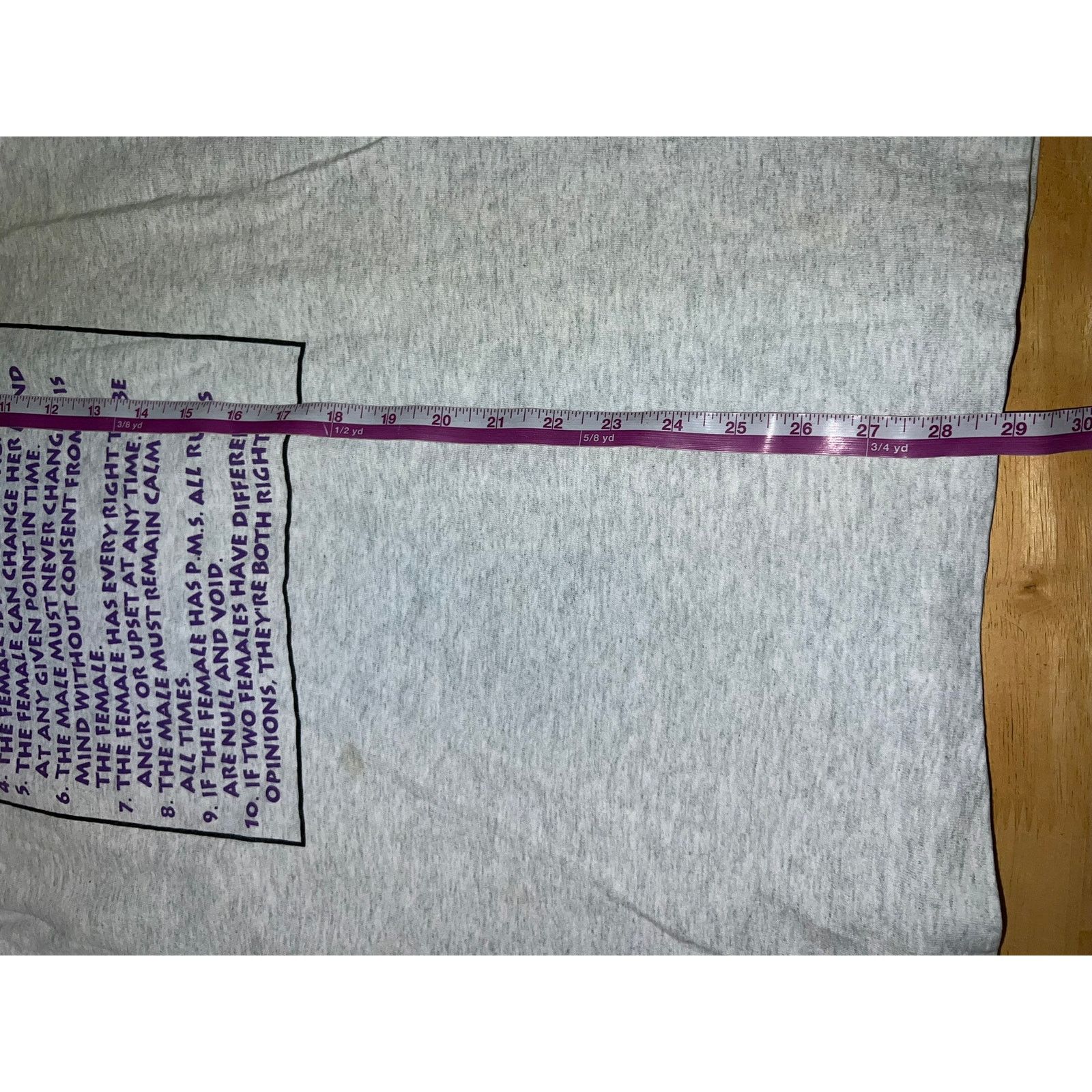 Fruit Of The Loom Vintage The Rules Shirt The Female Is Never Wrong Tee 90s M Size US M / EU 48-50 / 2 - 10 Thumbnail