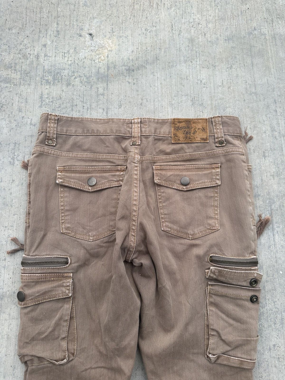 Japanese Brand 2000s Anna kerry cargo flare bondage pants Size 30" / US 8 / IT 44 - 5 Thumbnail