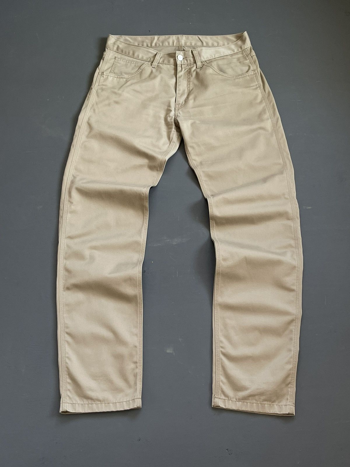 Carhartt Carhartt Beige Vintage Single Knee Skill Pants Pocket Logo Size US 32 / EU 48 - 4 Thumbnail