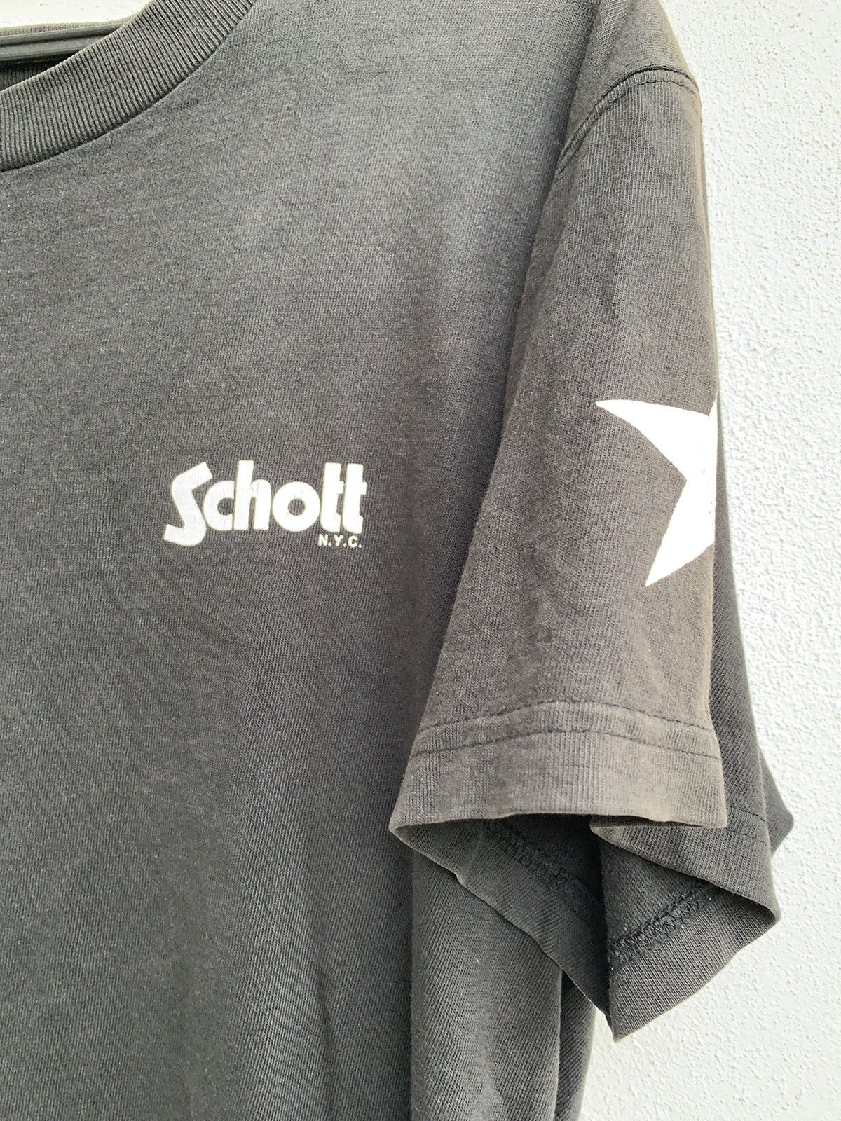 Schott Black Tee Schott Size US S / EU 44-46 / 1 - 4 Thumbnail