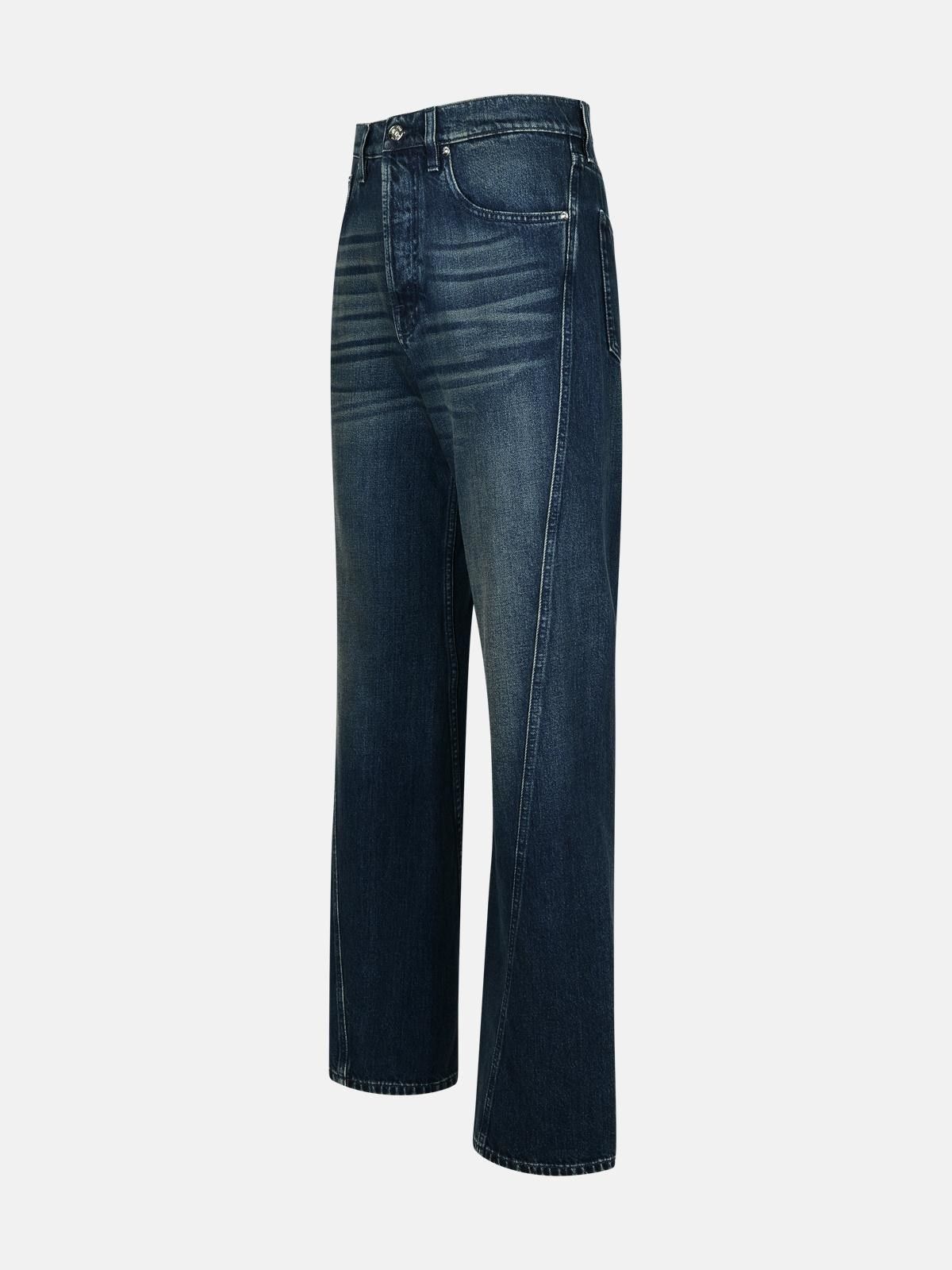 Lanvin o1s22i1n1024 Twisted Seams Jeans in Blue Size US 31 - 2 Thumbnail