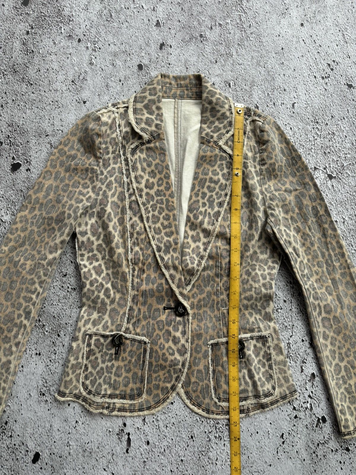 Tornado Mart Vintage Leopard Women's Blazer Size S / US 4 / IT 40 - 9 Thumbnail