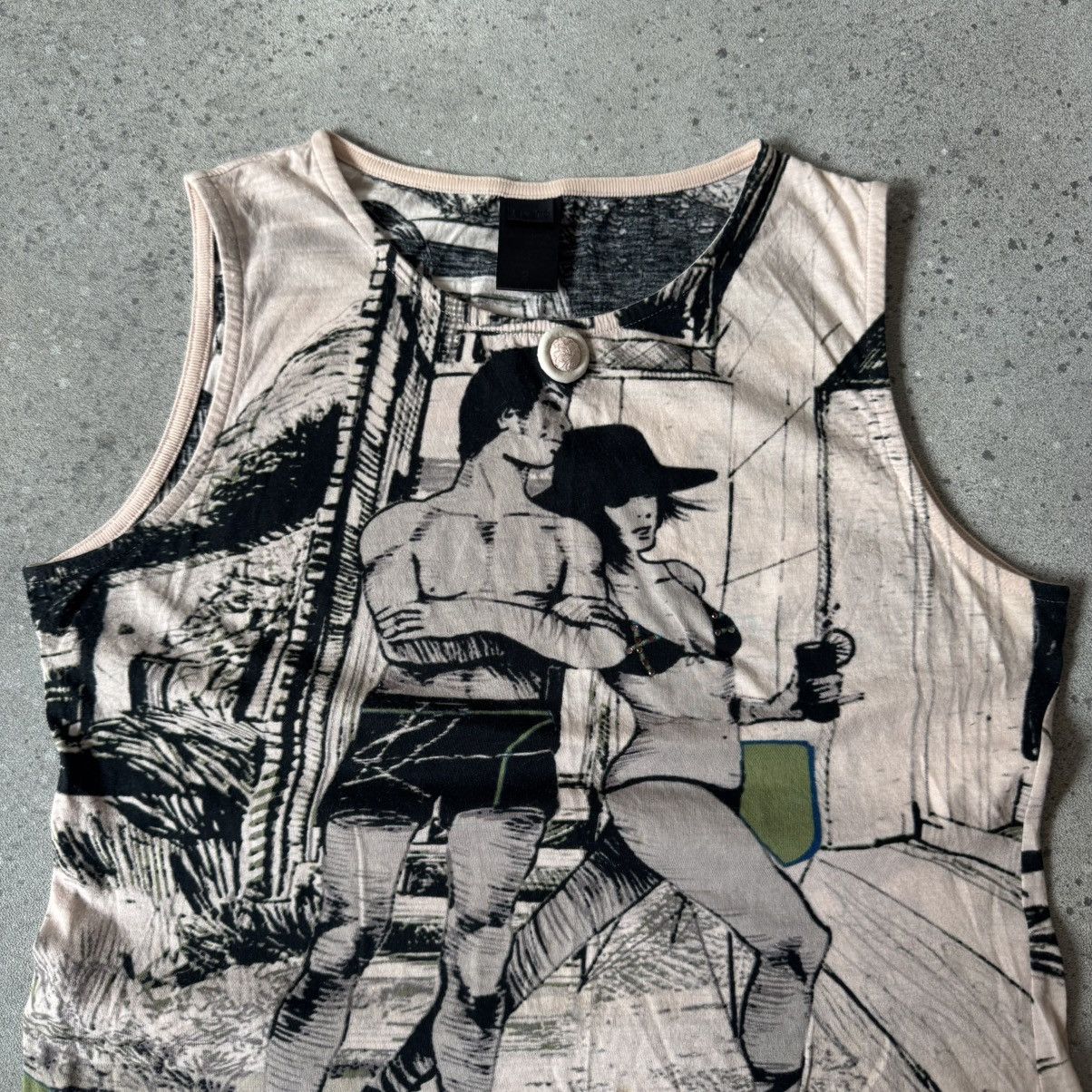Custo Barcelona Custo Barcelona Vintage Sexy Y2K Print T-Shirt Size M / US 6-8 / IT 42-44 - 4 Thumbnail