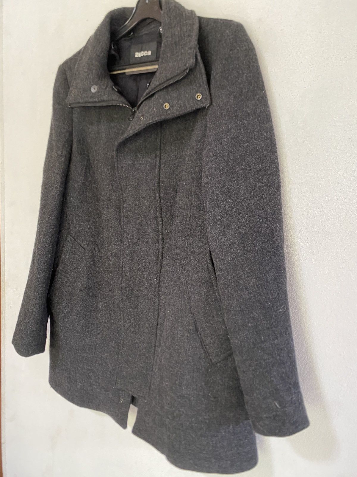 Designer × Issey Miyake × Zucca Zucca Wool Jacket Zipper By Isseymiyaki Size US M / EU 48-50 / 2 - 3 Thumbnail