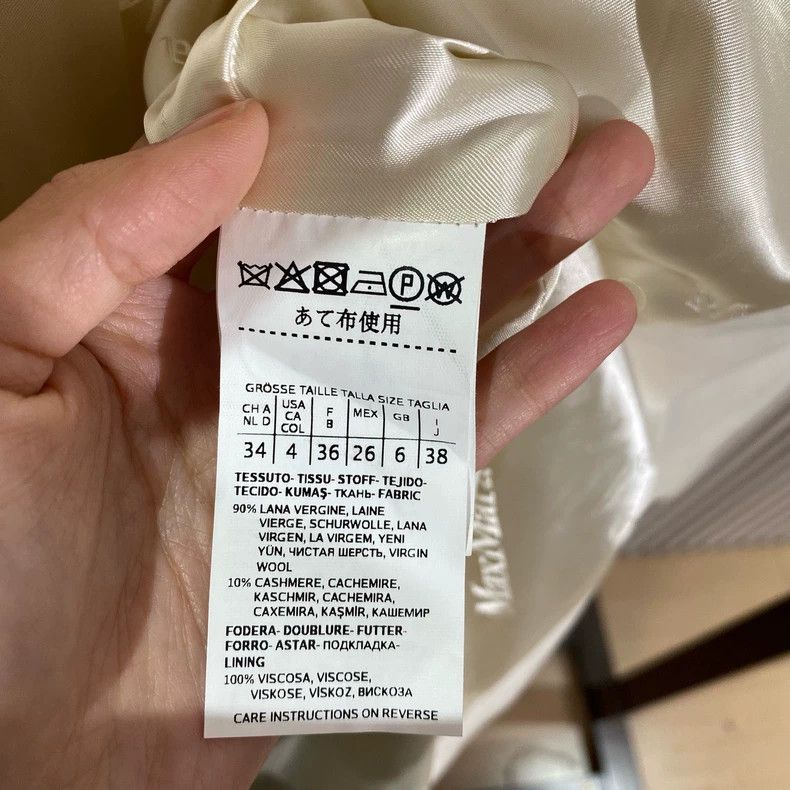 Max Mara Max Mara White wool coat Size L / US 10 / IT 46 - 4 Thumbnail