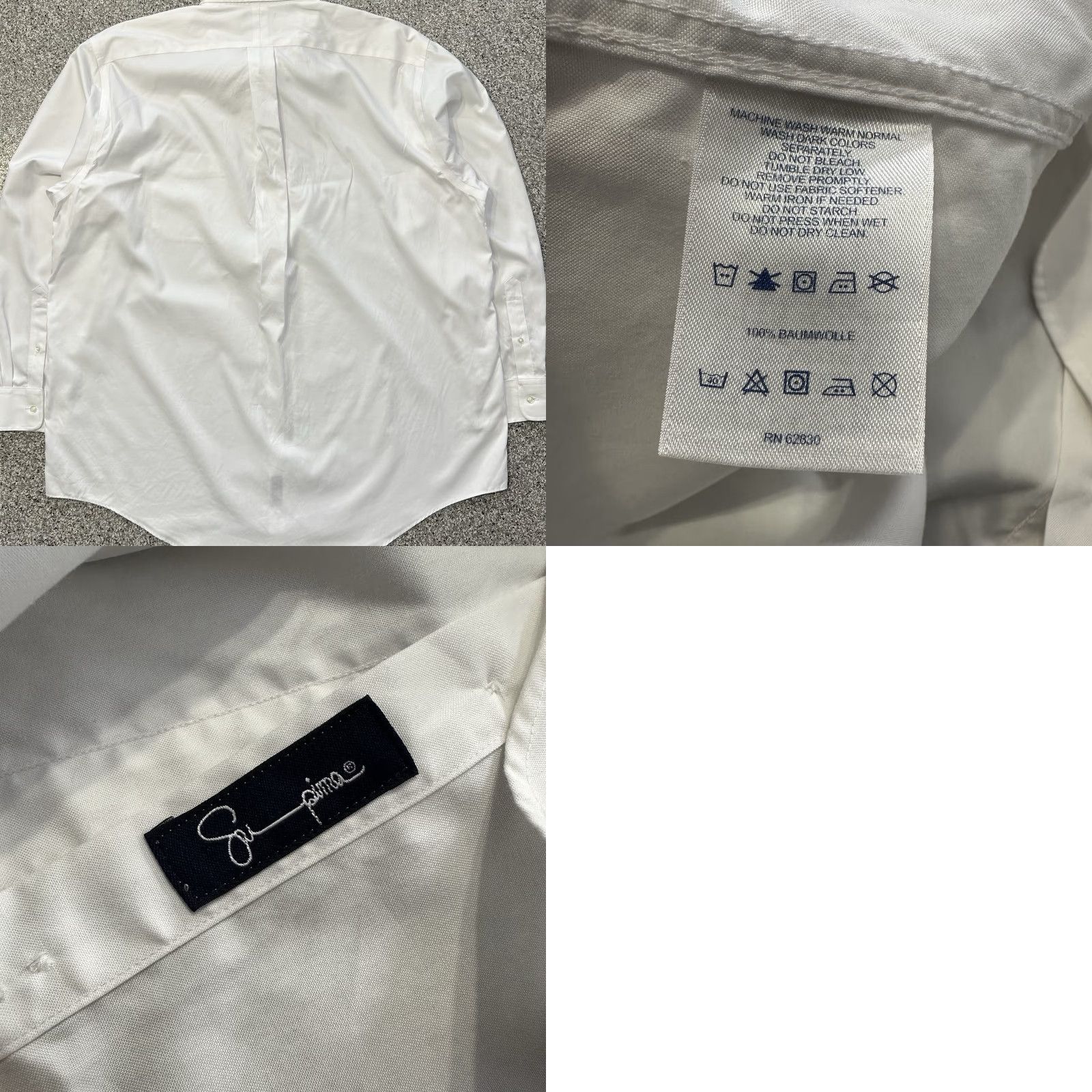 Lands' End Lands' End Button-Down Shirt Mens 18.5 37 No Iron Supima Pinpoint Traditional Fit Dress Shirt Long Sleeve White Casual Business Mens Size US XXL / EU 58 / 5 - 8 Thumbnail