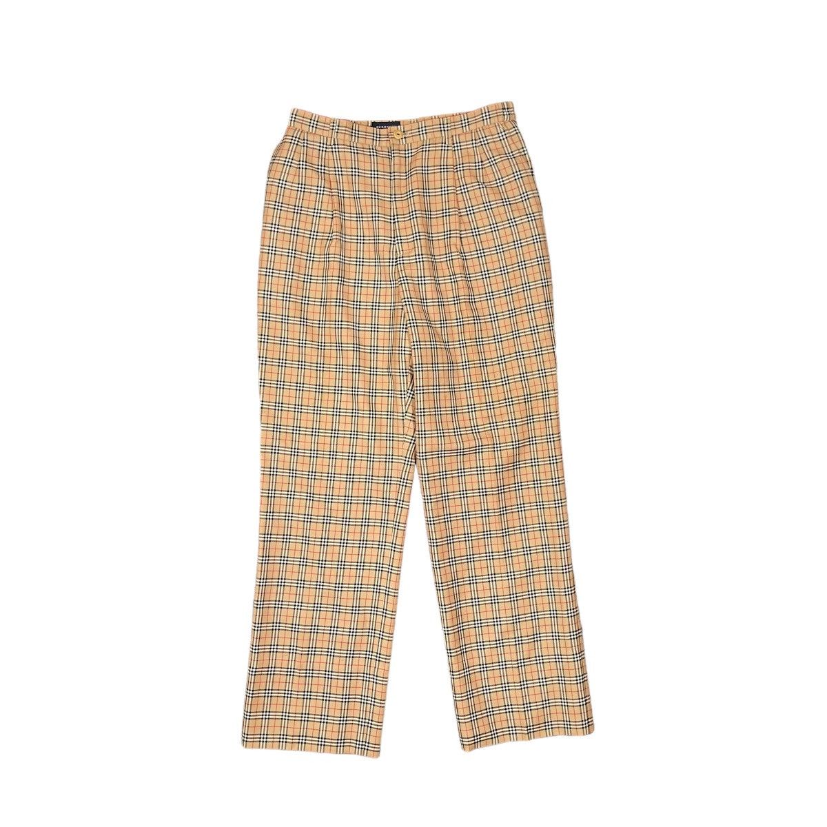 Burberry × Vintage Burberry Nova Check Vintage 1990s Pants Size US 29 - 1 Thumbnail