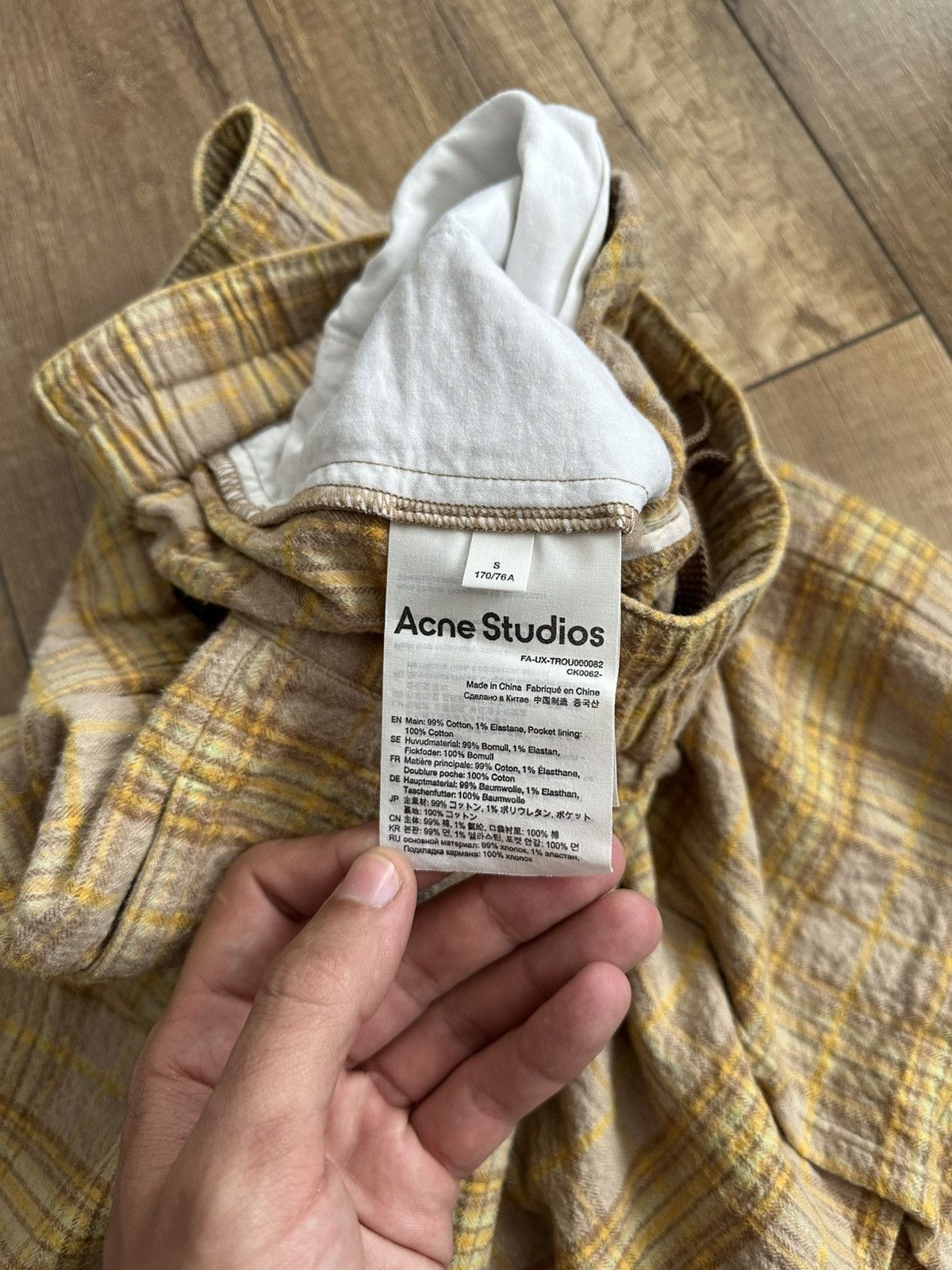 Acne Studios Acne Studios Check Trousers Pants Size US 30 / EU 46 - 11 Thumbnail