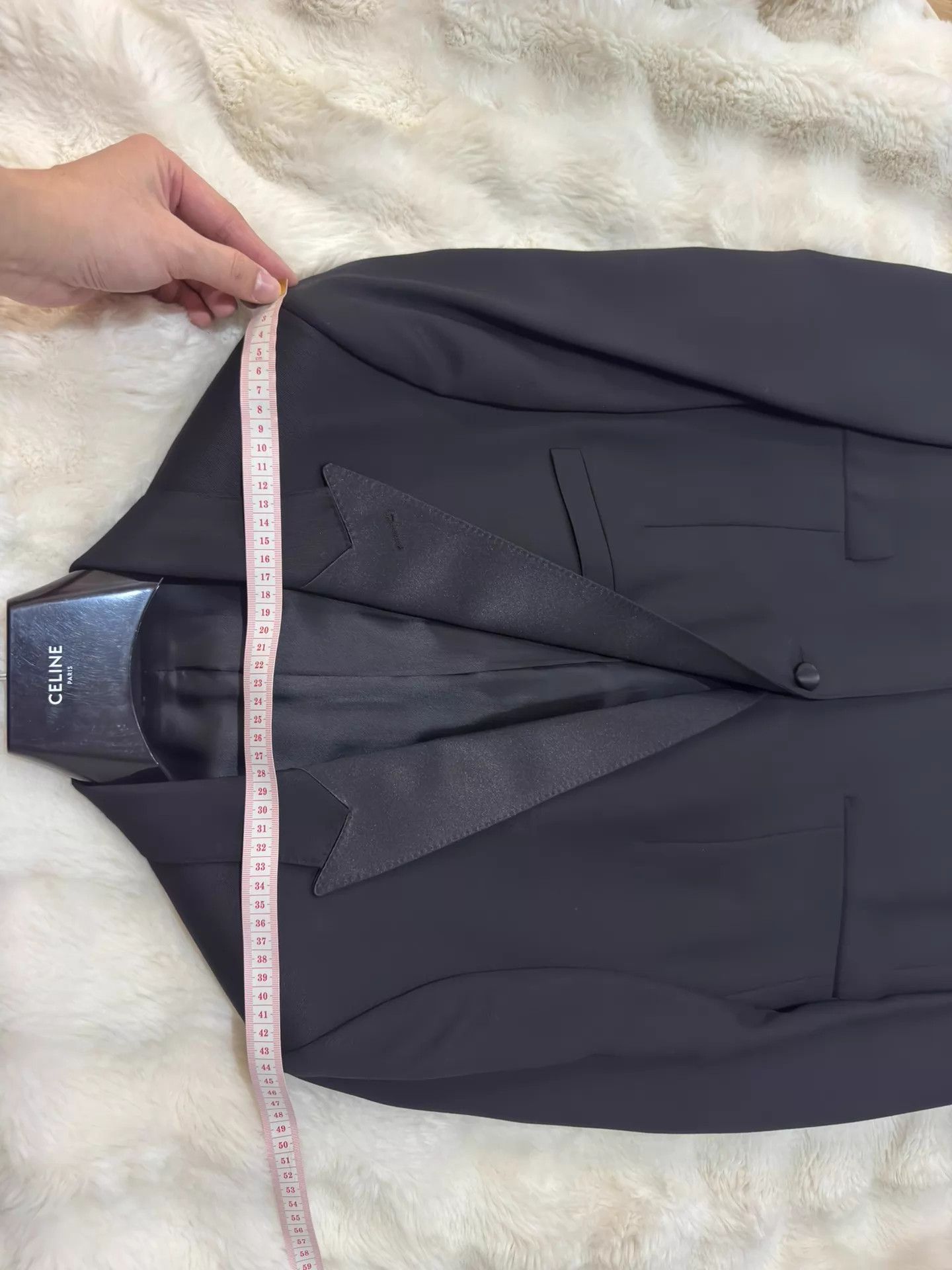 Celine Celine 23ss Men's 1-Button Smoking Jacket 52 Size 52R - 4 Thumbnail