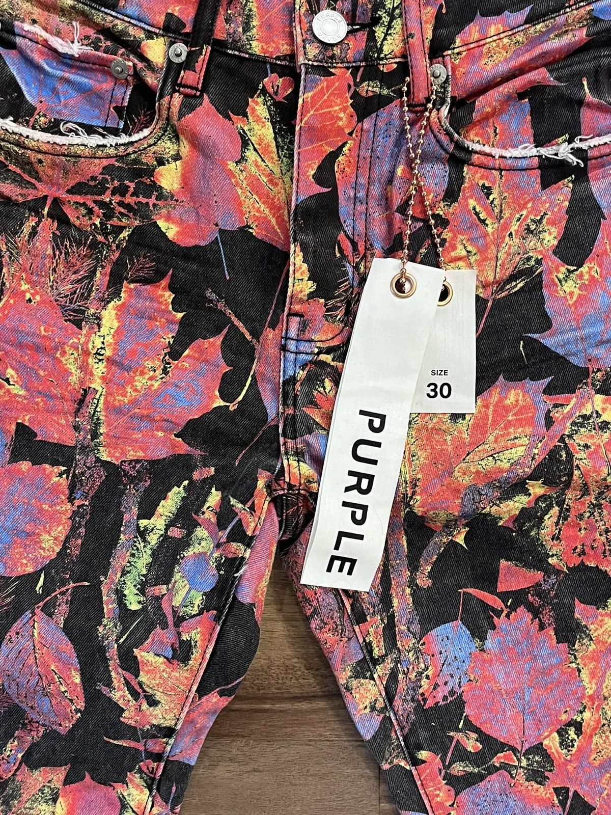 Purple Brand Size 30 burnt camo orange denim New Size US 30 / EU 46 - 5 Thumbnail