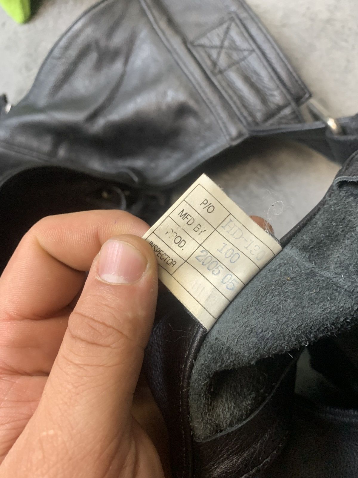 Harley Davidson × Vintage Vintage Harley Davidson Cowboy Cropped Leather Pants Size US 32 / EU 48 - 10 Thumbnail