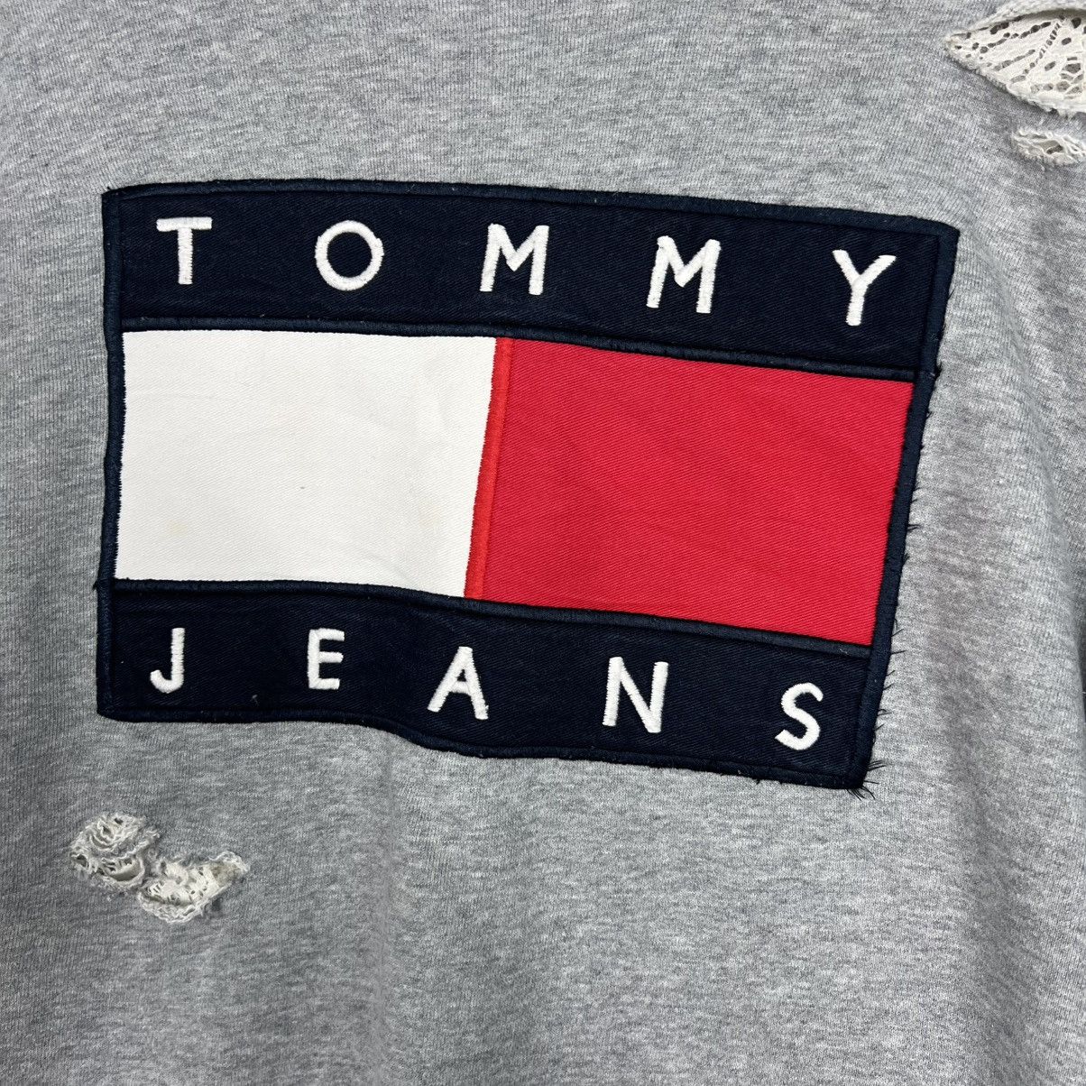Tommy Jeans TOMMY JEANS Big Logo Distressed Sweatshirt #4065-C185 Size US M / EU 48-50 / 2 - 3 Thumbnail