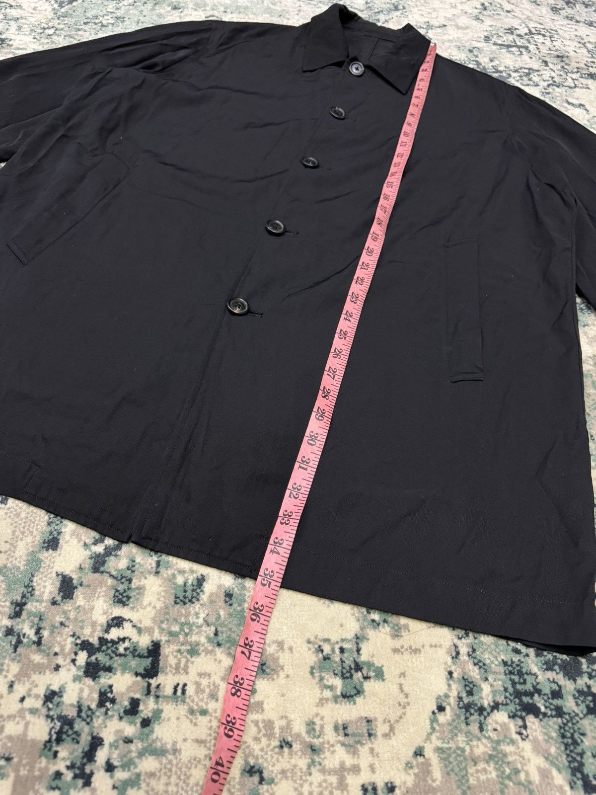 Y's for Men Y'S FOR MEN WOOL RAYON LONG-SLEEVED GABARDINE SHIRT Size US L / EU 52-54 / 3 - 9 Thumbnail