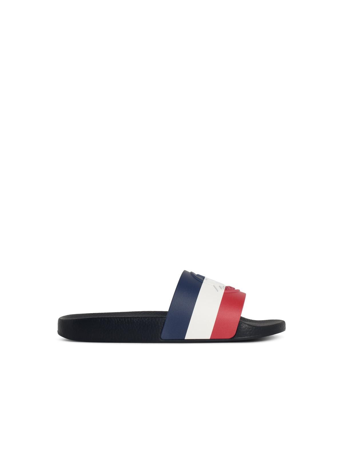 Moncler MONCLER 'Basile' Black Rubber Slides Size US 10 / EU 43 - 1 Thumbnail