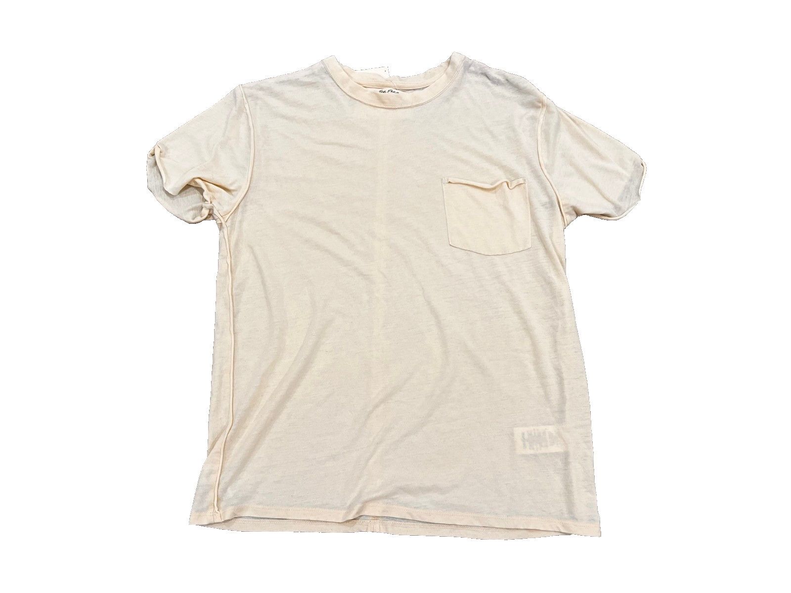Free People Free People Vella Pocket Tee White Swan ( S ) Size S / US 4 / IT 40 - 3 Thumbnail