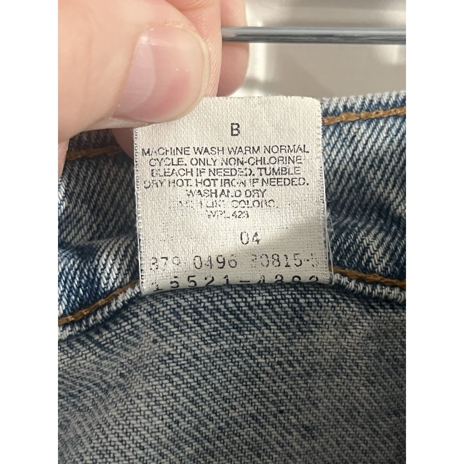 Levi's Vtg Levis 521 Tapered Fit Tapered Leg Sz 16 90s Made in USA Size 38" / US 16 / IT 52 - 3 Thumbnail