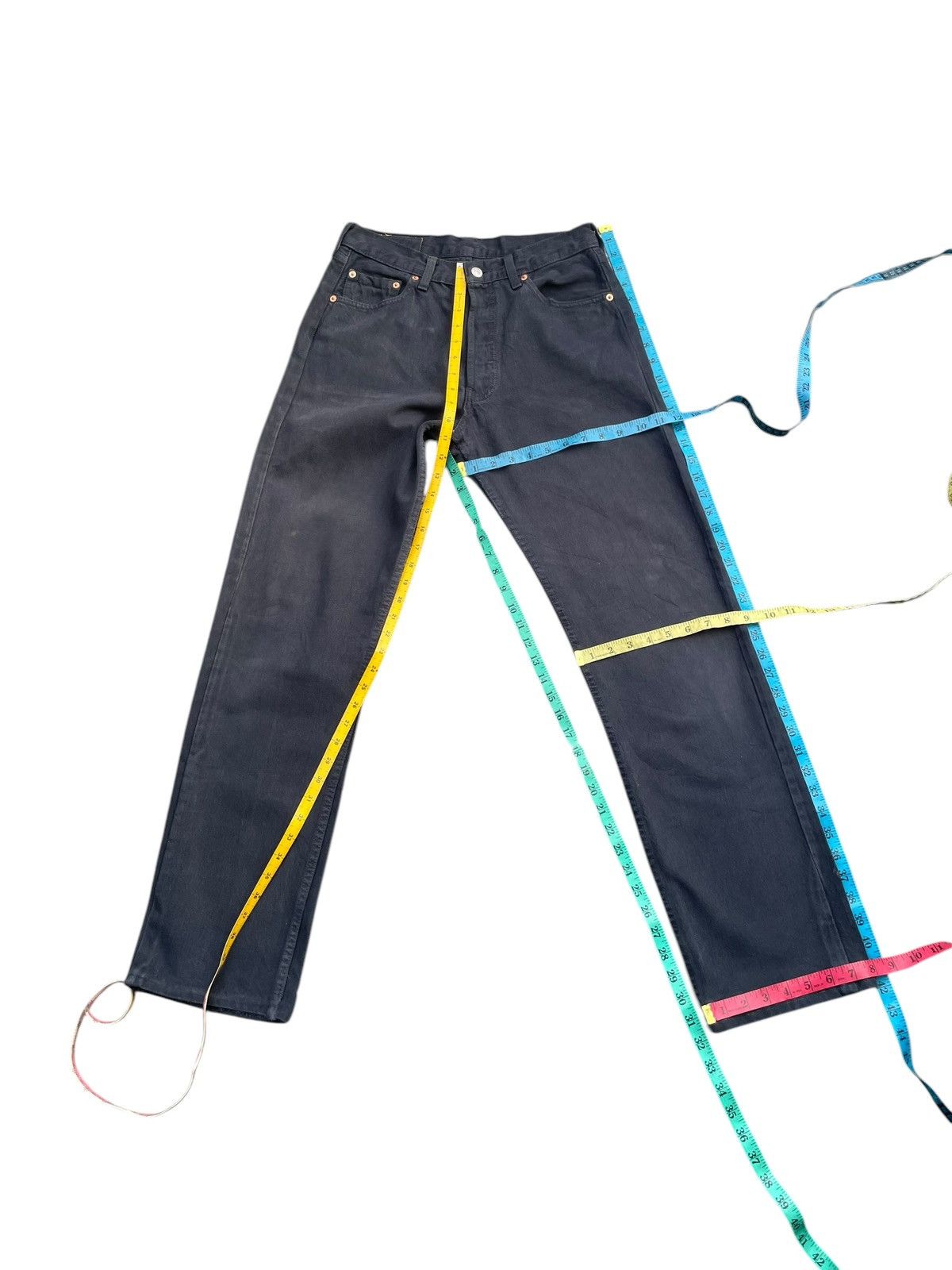 Levi's Vintage 90’s Levis 501 e Black Denim Size US 30 / EU 46 - 9 Thumbnail