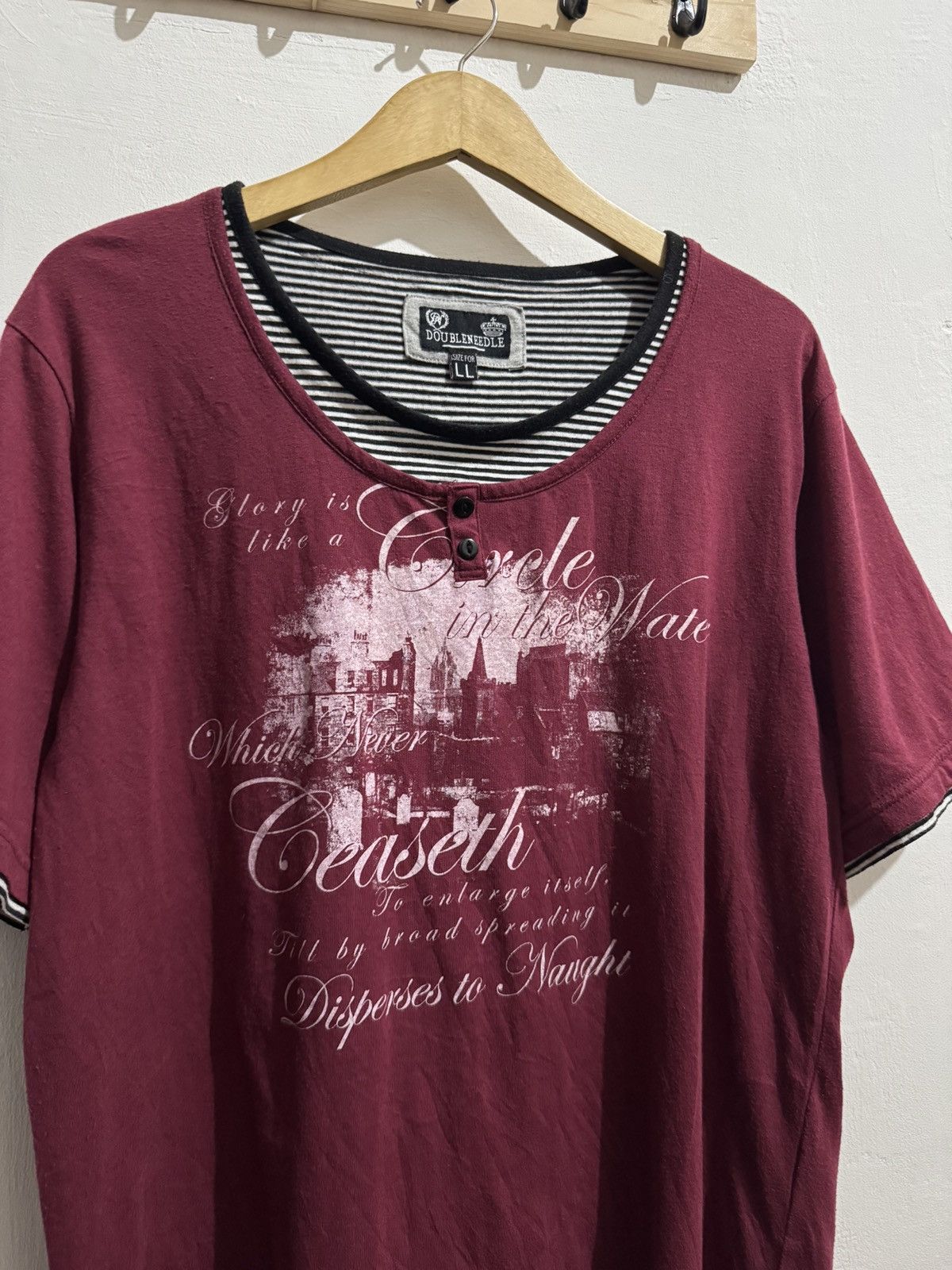Hysteric Glamour Y2k Doubleneedle 2layer poem ifsixwasnine tshirt Size US M / EU 48-50 / 2 - 2 Thumbnail