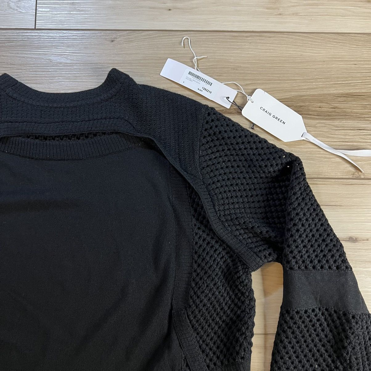 Craig Green Black Crochet Knit Wool Pullover Jumper Sweater Size US L / EU 52-54 / 3 - 14 Thumbnail