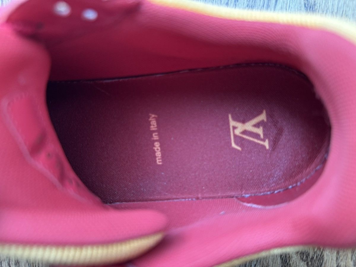 Louis Vuitton Louis Vuitton LV Trainer Virgil Abloh Red Orange 9.5 Size US 9.5 / IT 39.5 - 10 Thumbnail