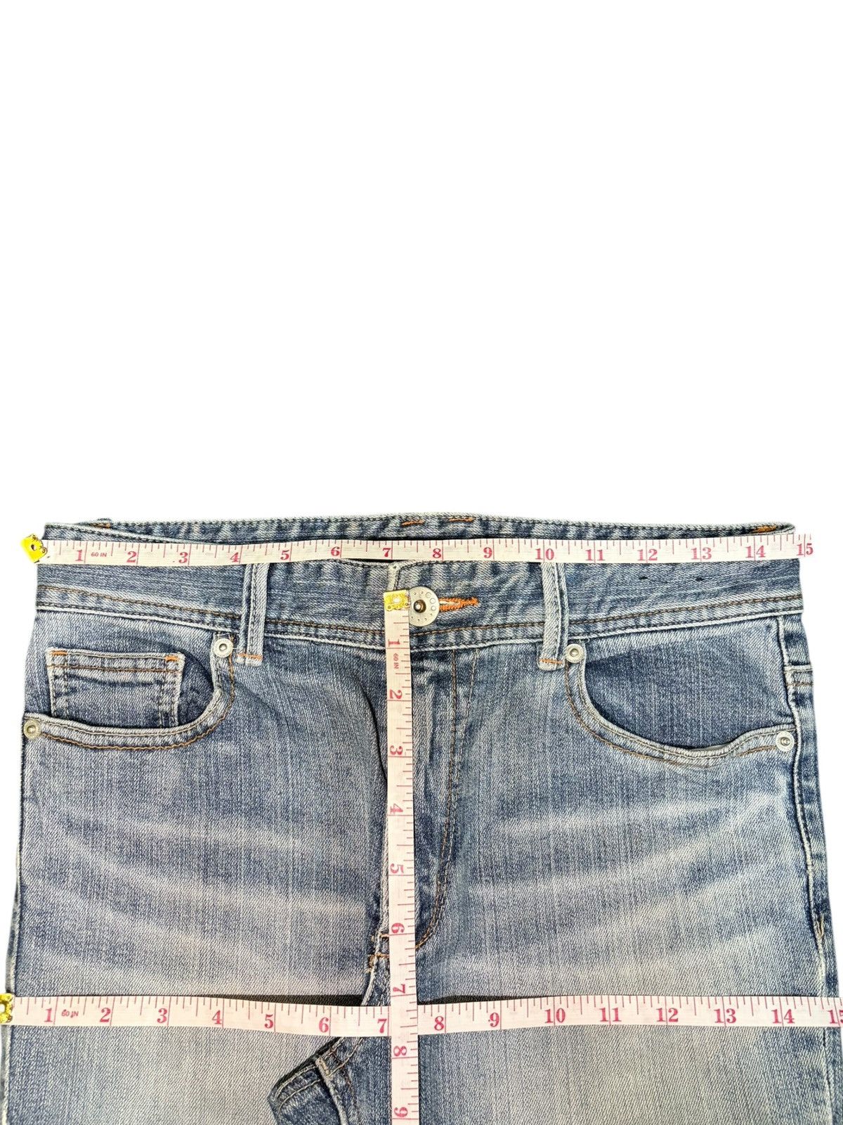 Diesel Vintage Japanese Brand Faded Wash Distressed Flare Jeans Size 29" - 6 Thumbnail
