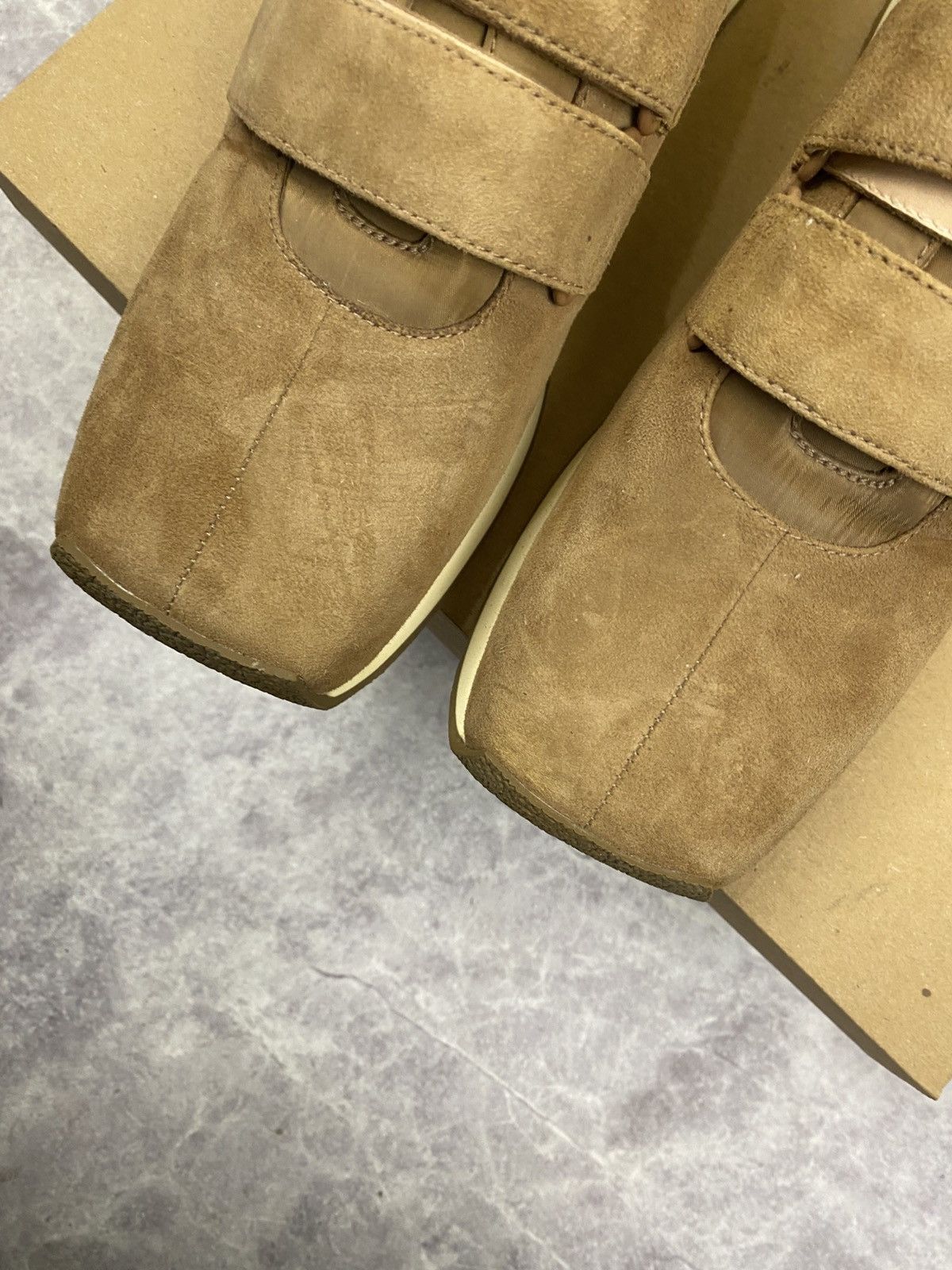 Eckhaus Latta Ugg X Eghaus Latta Square Toe Leather Low Top Sneakers 38 Size US 8 / IT 38 - 3 Thumbnail