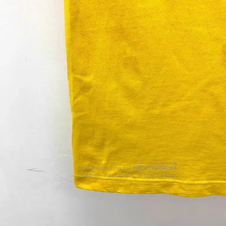 Gucci Gucci Yellow logo letter print cotton V-neck short-sleeved Size M / US 6-8 / IT 42-44 - 4 Thumbnail