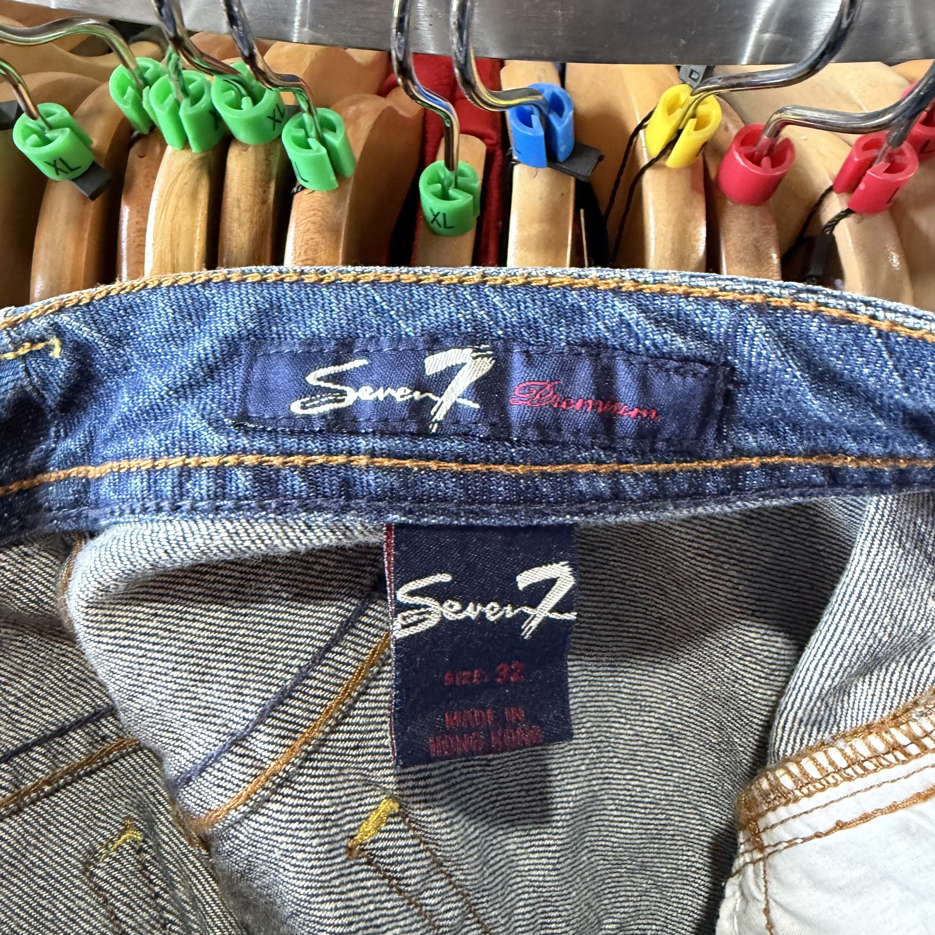 7 For All Mankind 7 For All Mankind Jeans Womens Dojo Flared Denim NWOT Size 32" / US 10 / IT 46 - 11 Thumbnail