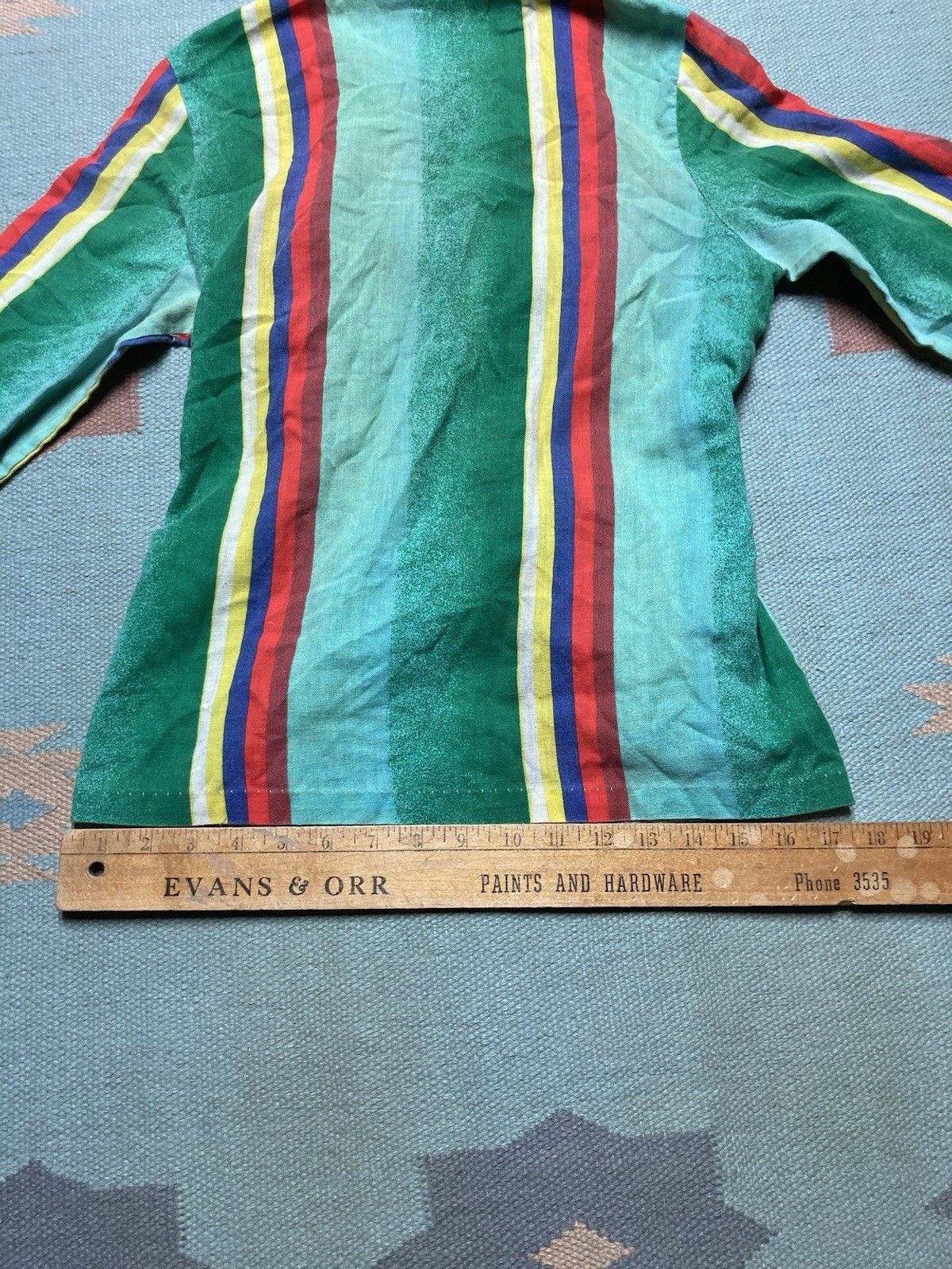 Vintage 70s babydoll mini dress stripe mod retro boho psychedelic S? Size S / US 4 / IT 40 - 9 Thumbnail